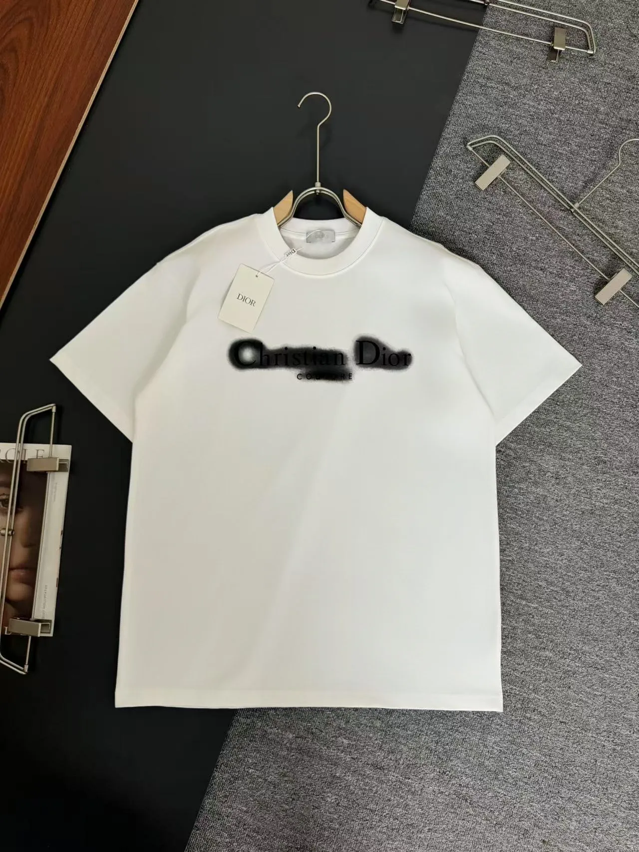DIOR* g t Breathable logo New Arrival t ， ， Versatile ：Black White Sizes：S M L XL XXL