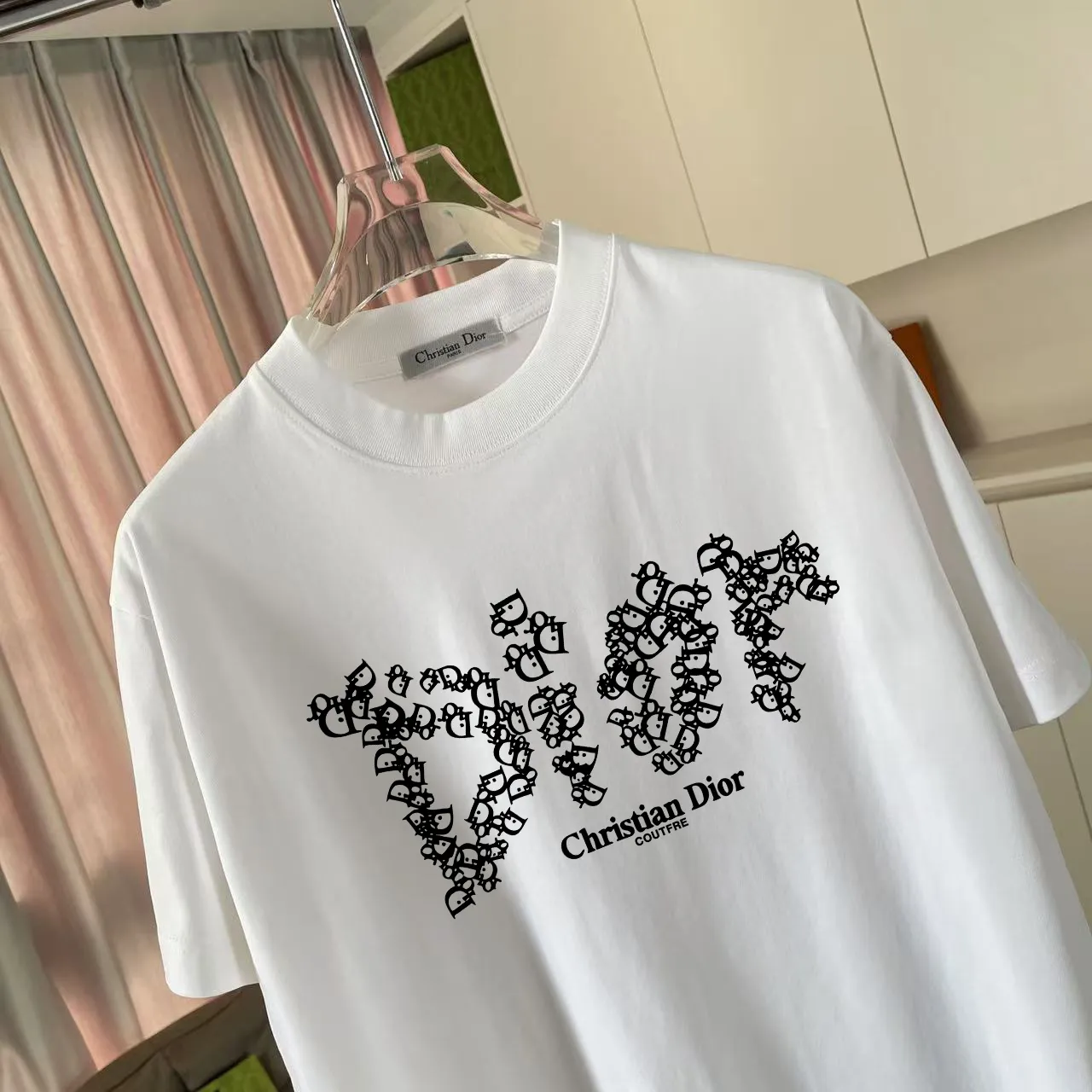 Dio 2025 New Arrival logo T g Same Style ：Black White Pink Blue Size: S M L XL XXL ​