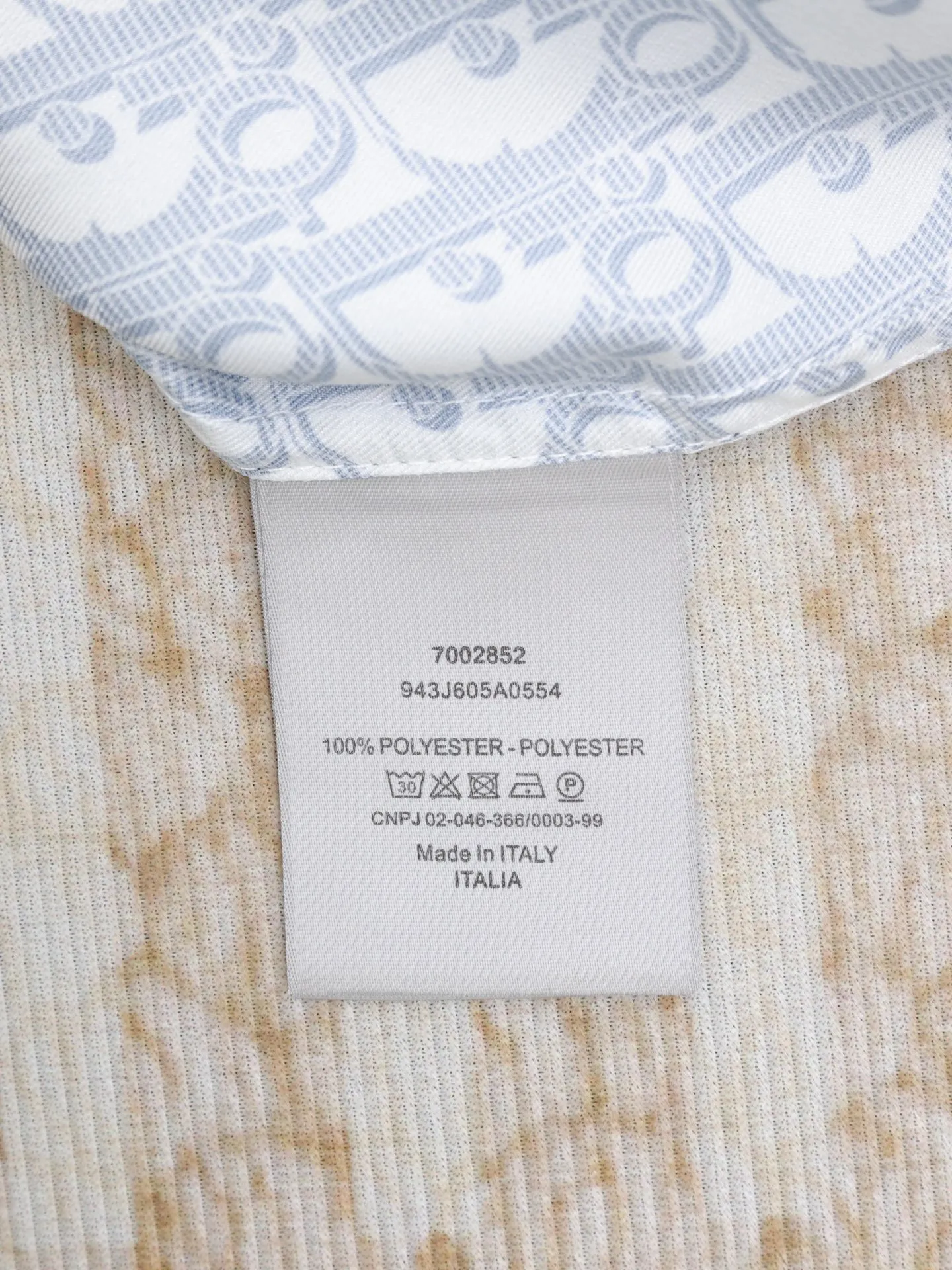Dio 25ss Light Blue Classic Classic Oblique 。 White Blue ， ， 。 ， 。 Size：S/M/L/XL