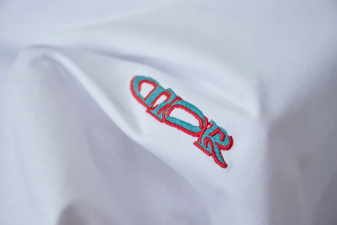 Christian Dior CD 25SS New Arrival Series logo 100% 32 1X 1 ， ：White/Royal Blue Size：S/M/L/XL