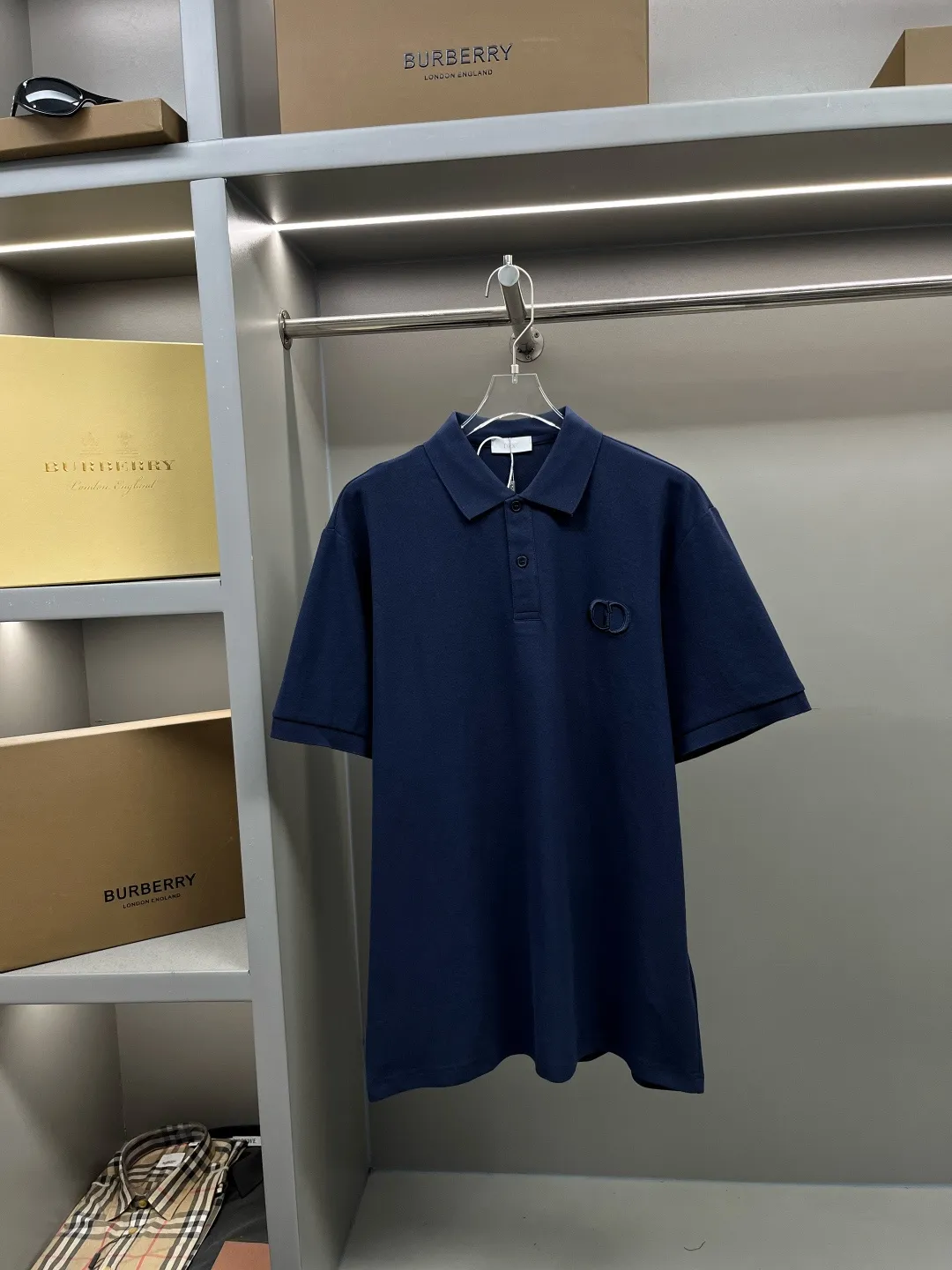 DIOR CD New Arrival Polo Same Style ， Factory New Arrival Versatile : Black White Royal Blue Gray Size：S-XXL