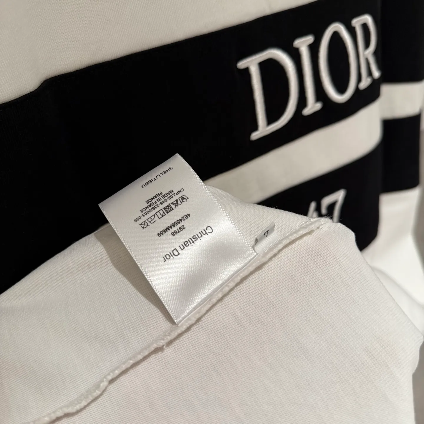 【 Quality】Dior New Arrival T Black White 2 Size：M-2xl