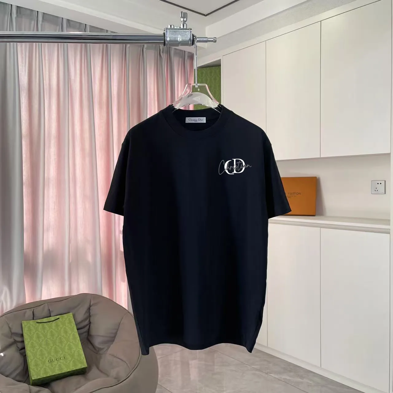 Dio 2025 New Arrival logo T g Same Style ：Black White Green Blue Size: S M L XL XXL ​