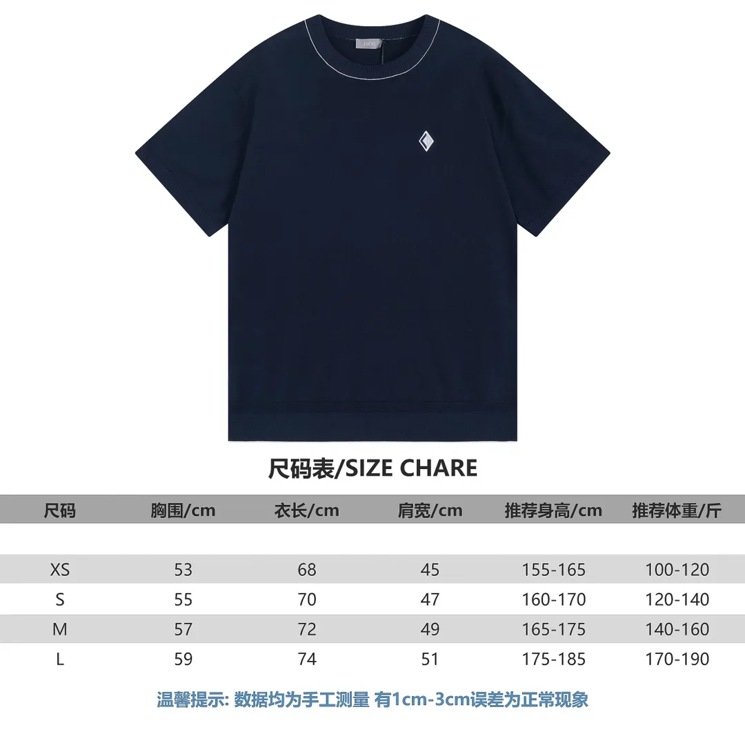 CD/2024ss Classic 。 Blue 、 ， CD Diamond ， · (Marc Bohan) ， CD 。 ， Same Style Sizes：XS-L