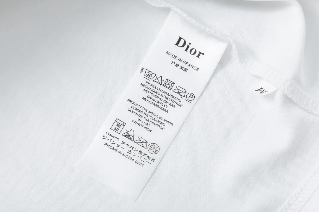 Dior Series 2025New Arrival logo Same Style t 100％ 32 ：White Size：XS S M L