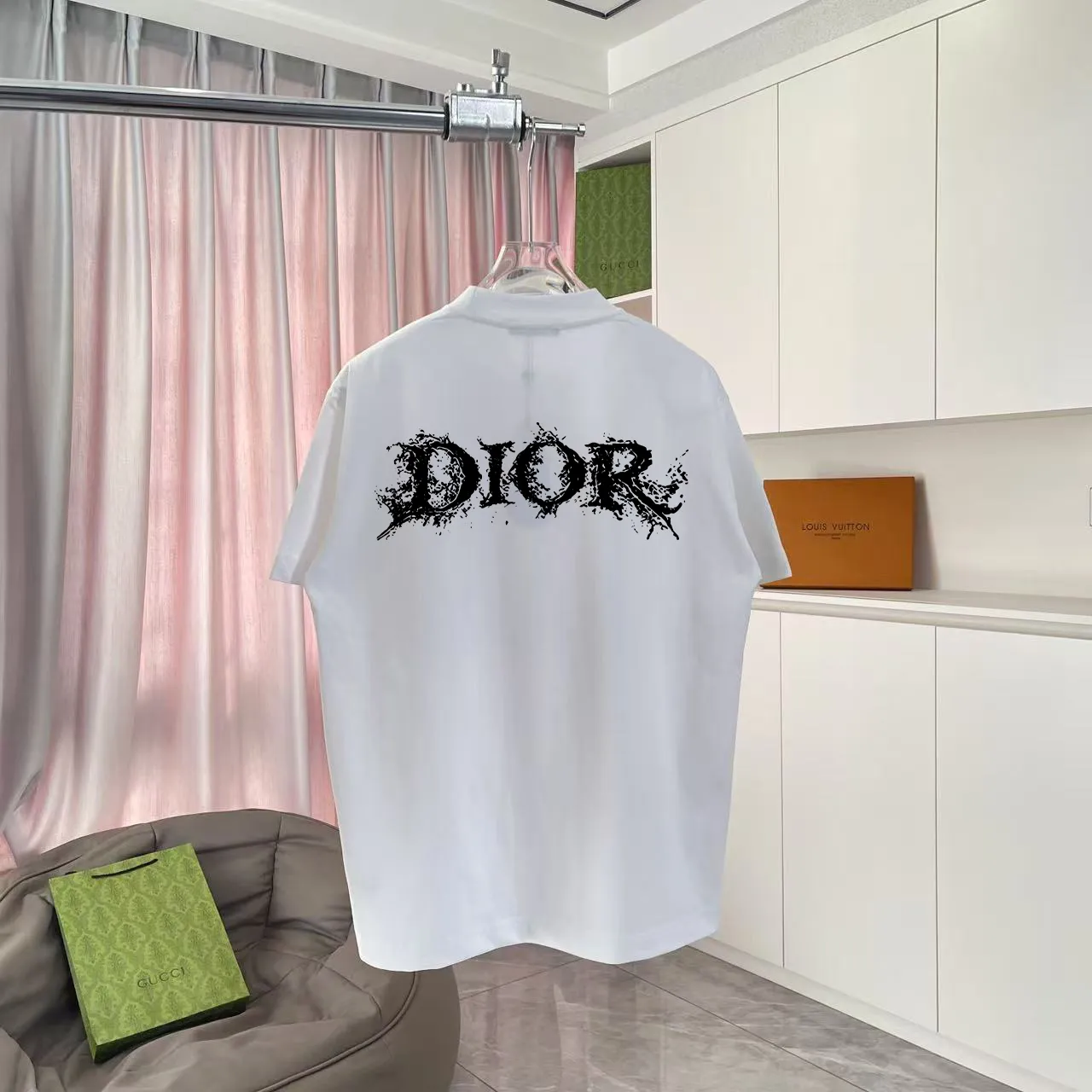 Dio 2025 New Arrival logo T g Same Style ：Black White Green Blue Size: S M L XL XXL ​