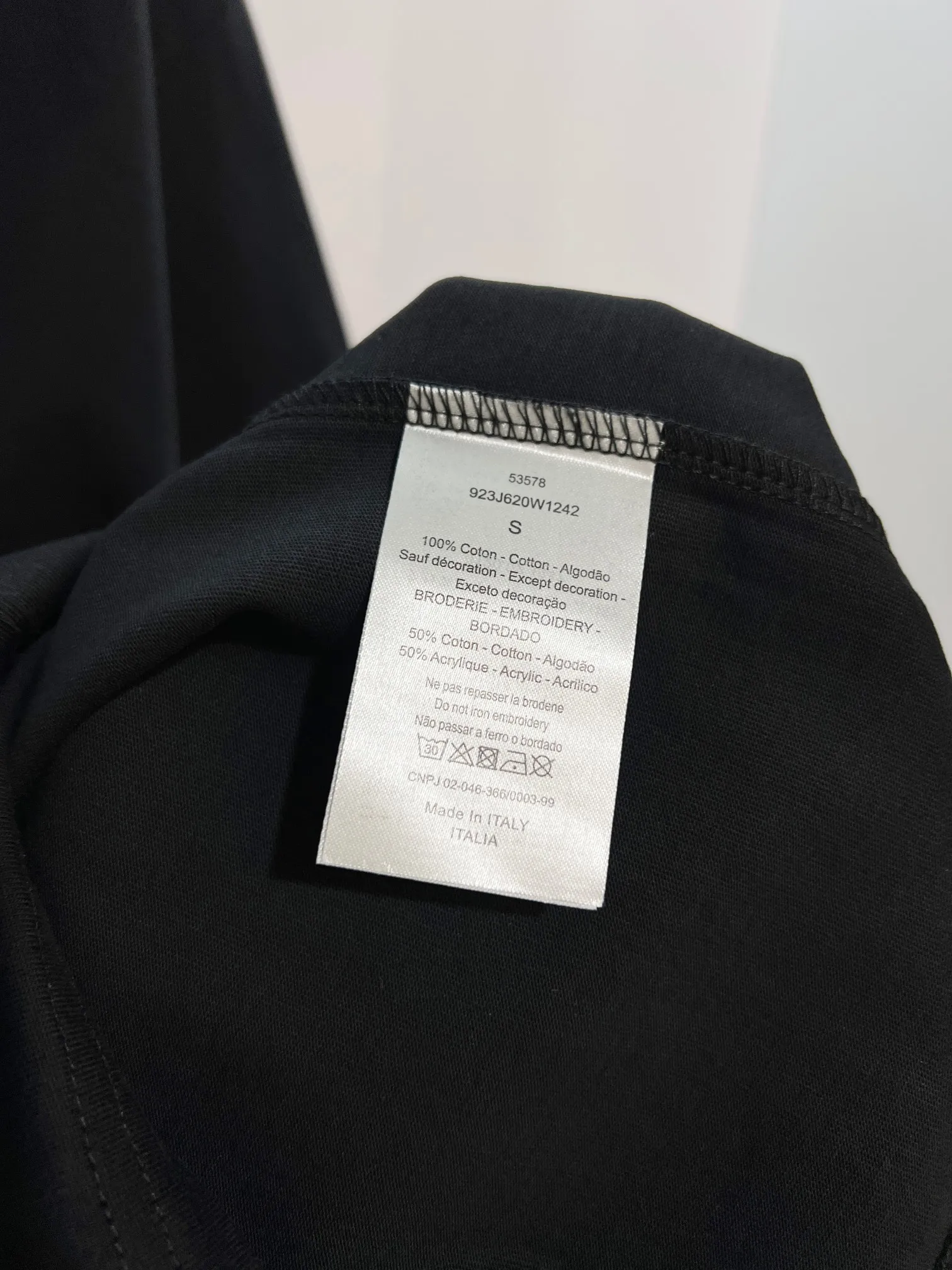 DIOR 2026New Arrival CD logo Same Style t 100％ 32 ：Black Size：S M L XL
