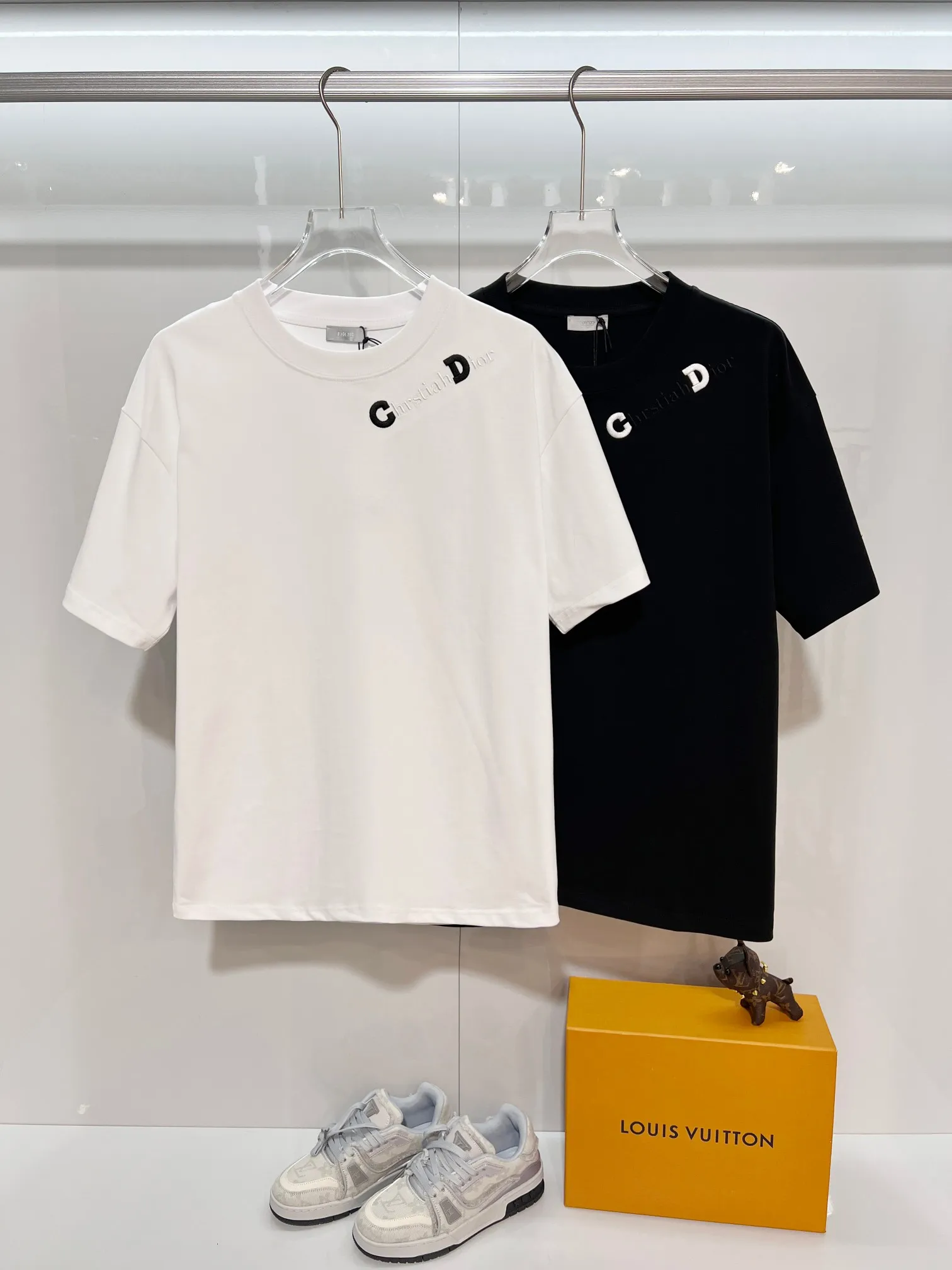 DIOR 2026New Arrival CD logo Same Style t 100％ 32 ：Black Size：S M L XL