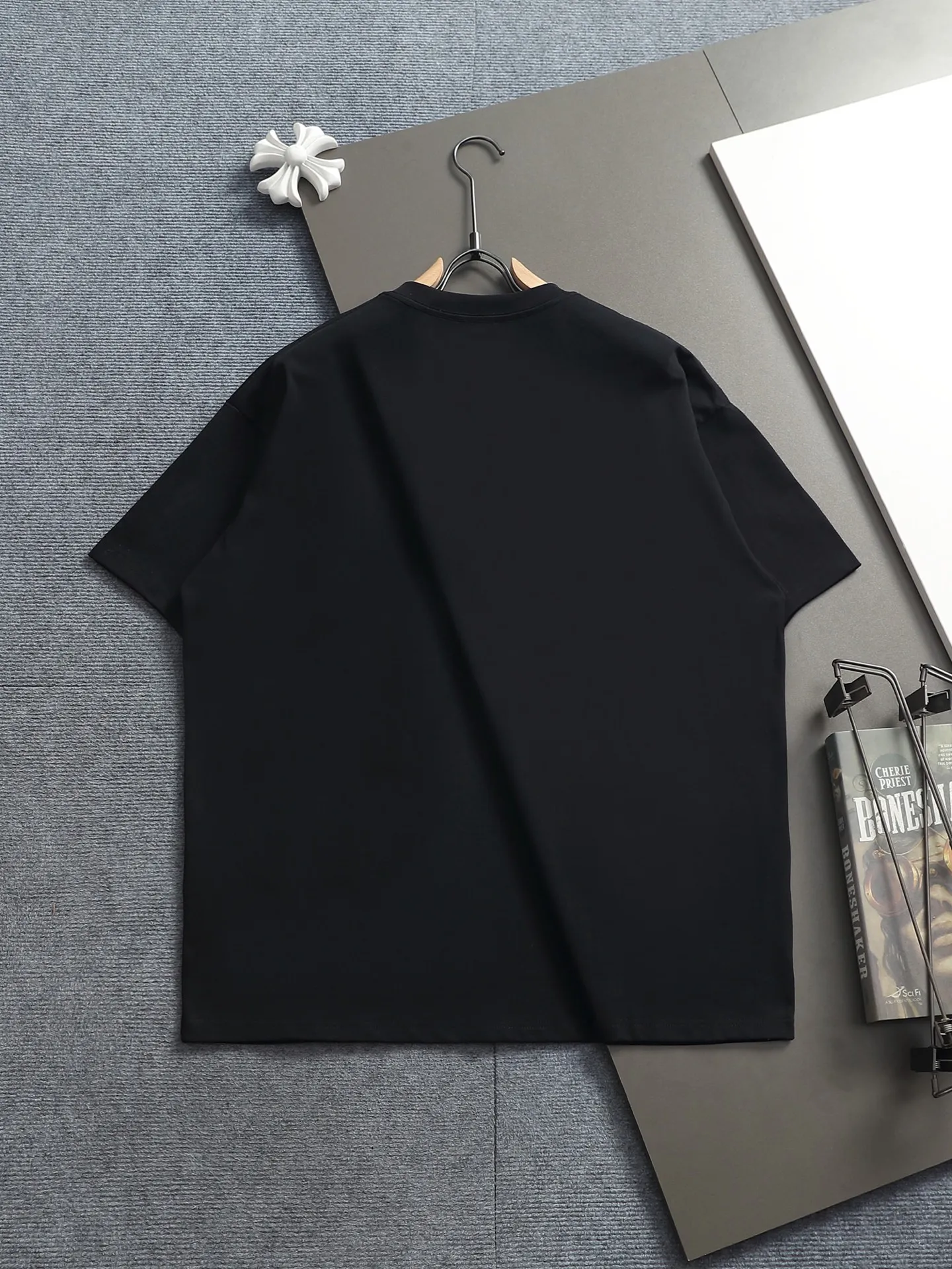 DIOR Logo ， Retro Same Style T Versatile : White White Size：S M L XL