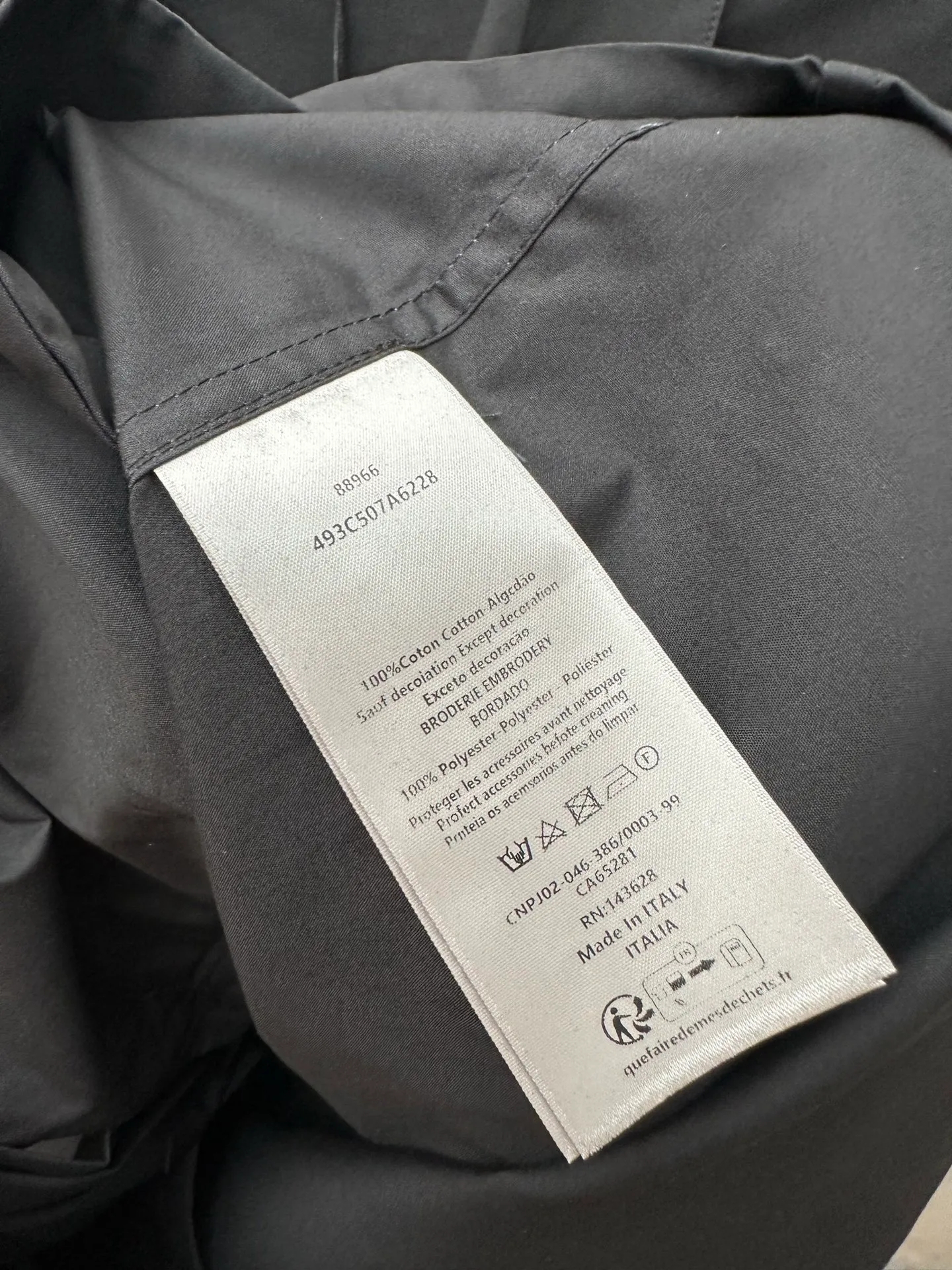Dior 2025ss Black Christian Dio.r Couture Size：S M L XL