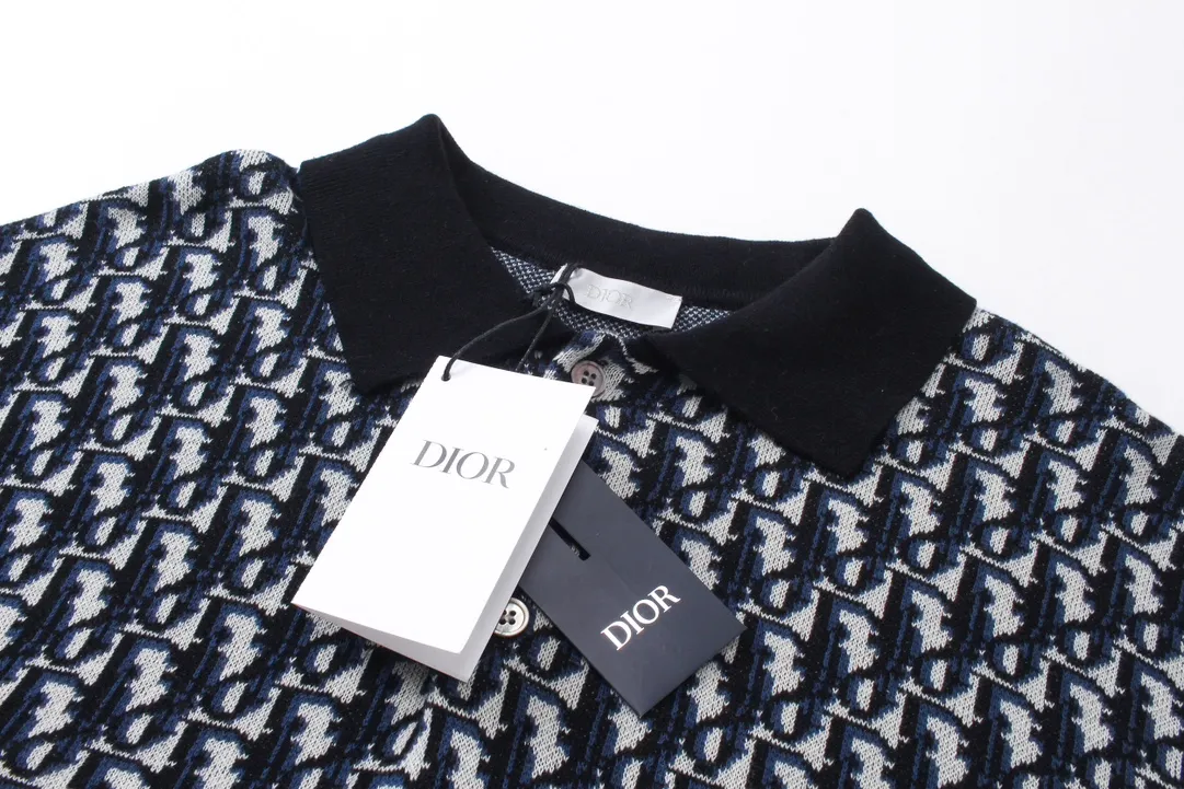 Quality DI*R CD 2024SS New Arrival POLO 。 Polo Classic Oblique 。 ， ， 。 ， 。 Same Style！ SIZE:XS-L