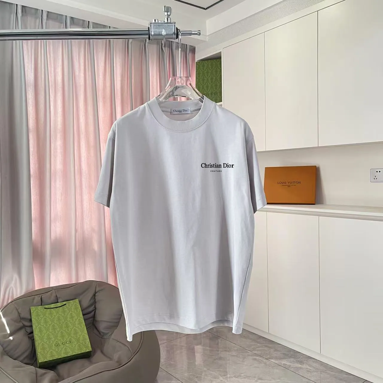 Dio 2025 New Arrival logo T g Same Style ：Black White Blue Gray Size: S M L XL XXL ​