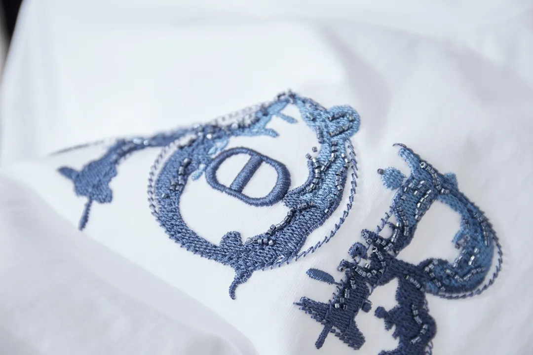 D＊or CD 25SS New Arrival Series logo 100% 32 1X 1 logo ：White/Black/Blue Size：S/M/L/XL