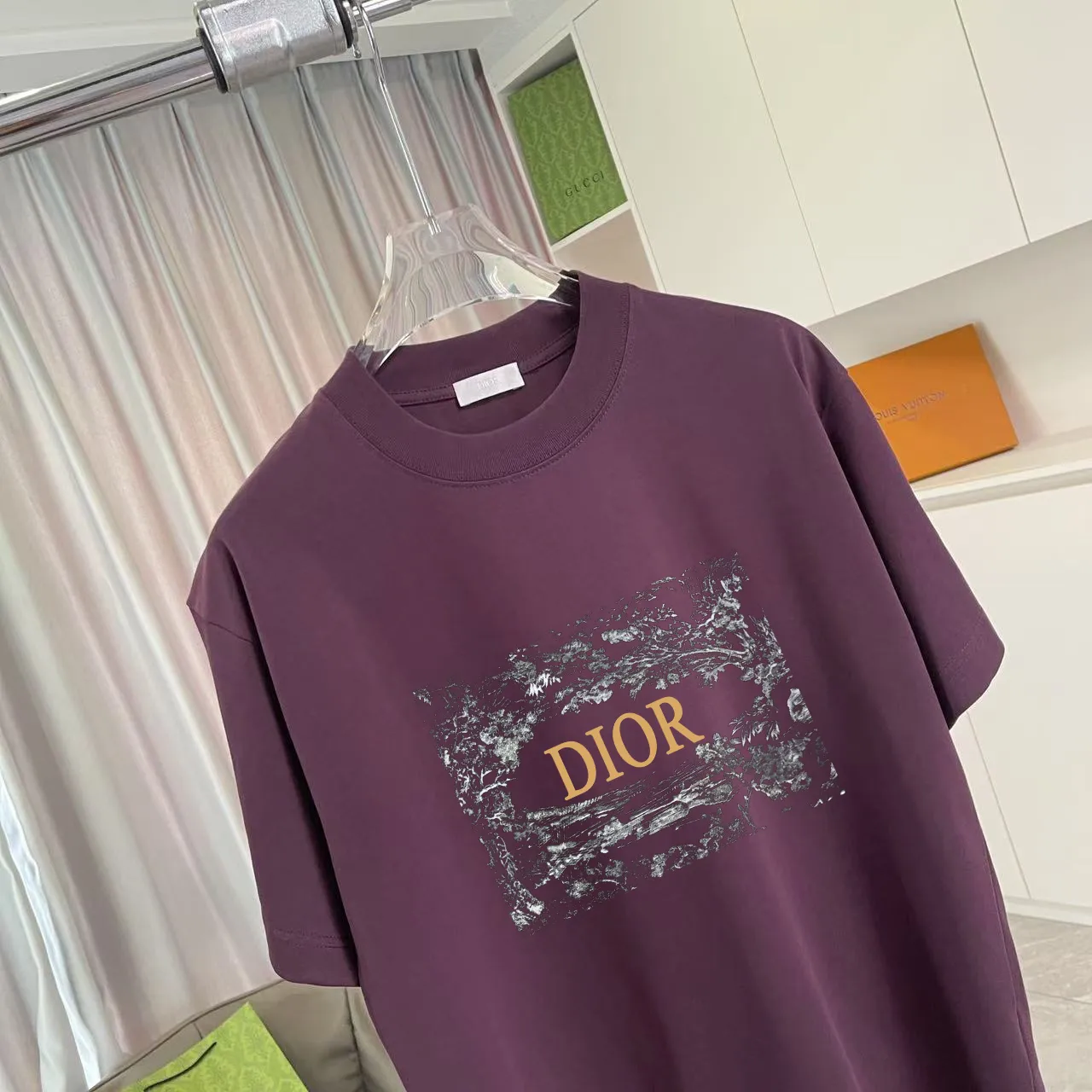 Dio 2025 New Arrival logo T g Same Style ：Black White Red Purple Size: S M L XL XXL ​