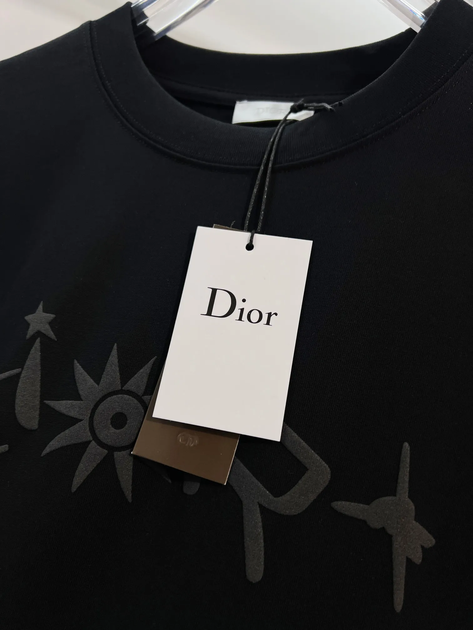 Dior 2026New Arrival logo Same Style t 100％ 32 ：Black Size：S M L XL