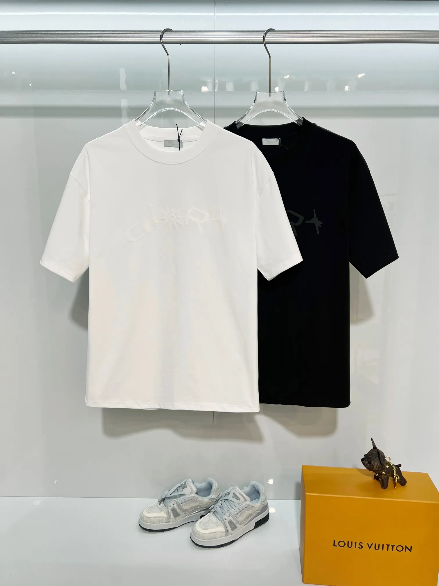 Dior 2026New Arrival logo Same Style t 100％ 32 ：Black Size：S M L XL
