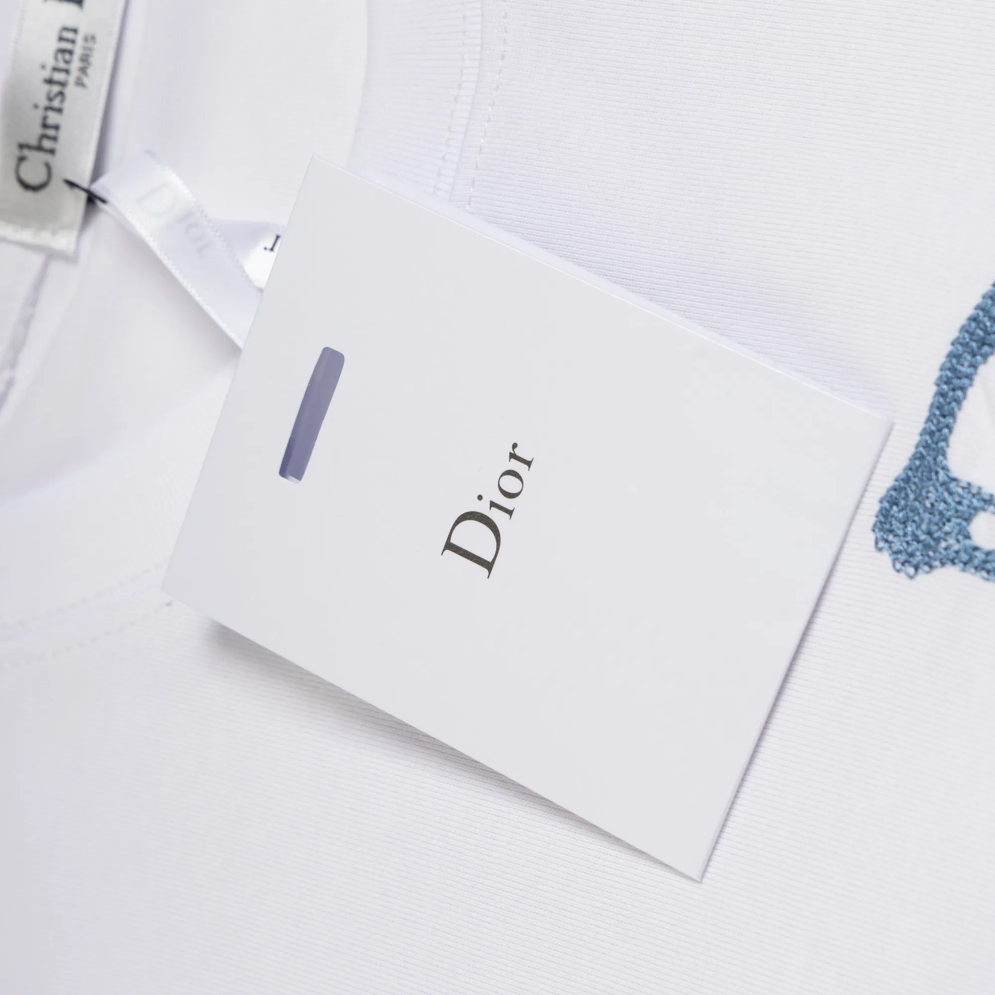 S 04 DIOR logo 1:1 Premium 32 Breathable 1x 1 oversize ：Black White Size：XS-L