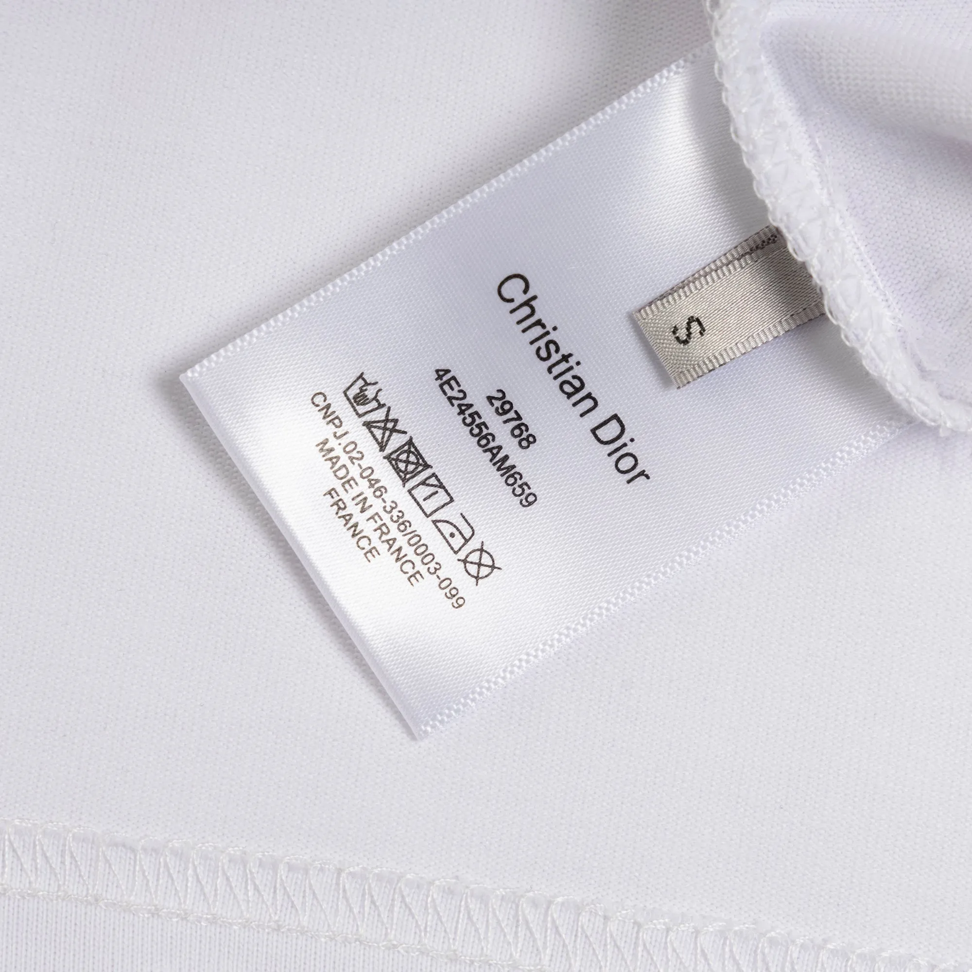 S 04 DIOR logo 1:1 Premium 32 Breathable 1x 1 oversize ：Black White Size：XS-L