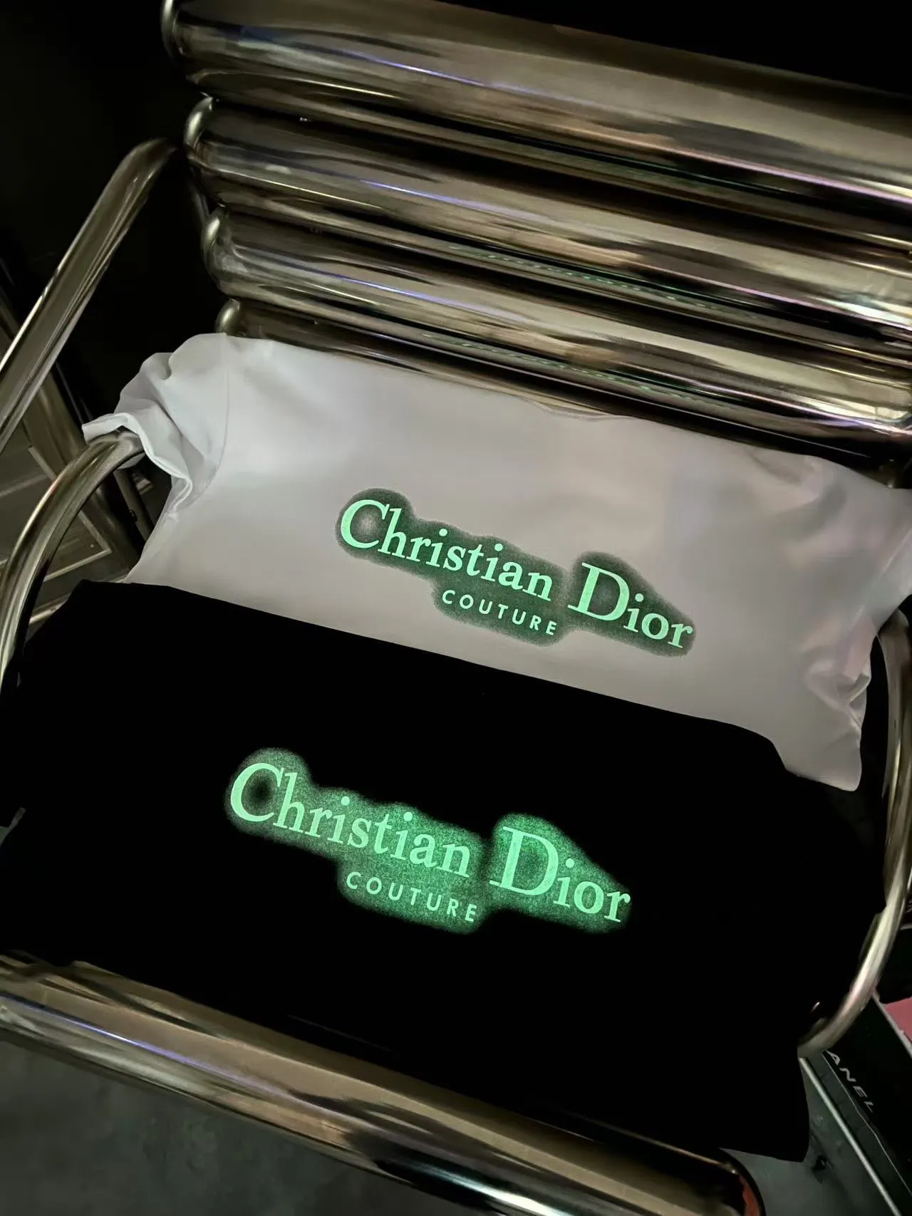 D*or CD 25SS New Arrival logo 100% 32 1X 1 3D ：Black/White Size：S/M/L/XL