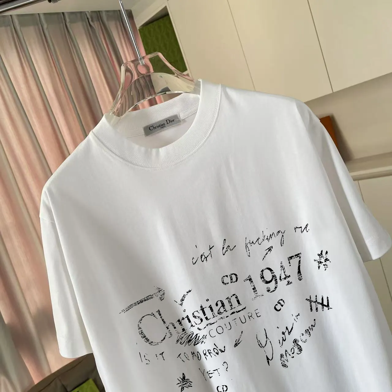 Dio* 2025 New Arrival logo T g Same Style ：Black White Green Gray Size: S M L XL XXL ​