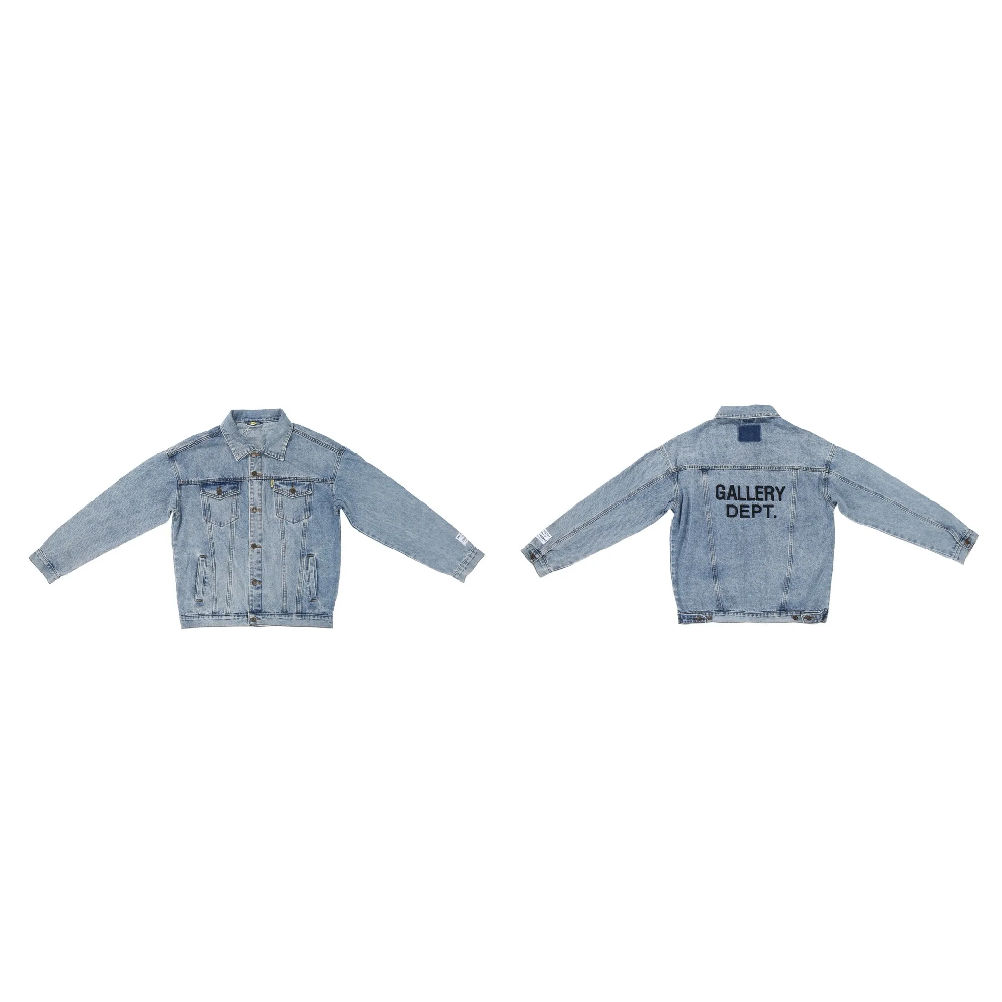 GA 101 GALLERY DEPT. 22fw Vintage Andy Denim Jacket Blacklogo Same Style Sizes：S-XL
