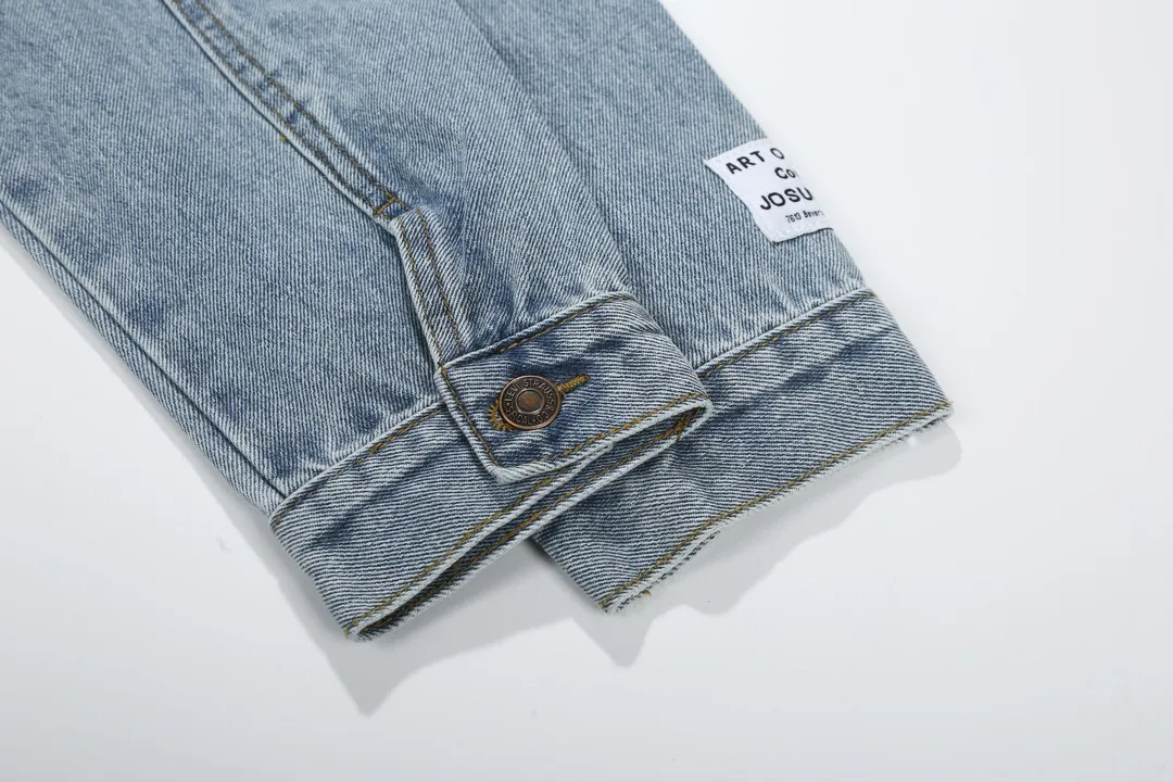 GA 101 GALLERY DEPT. 22fw Vintage Andy Denim Jacket Blacklogo Same Style Sizes：S-XL