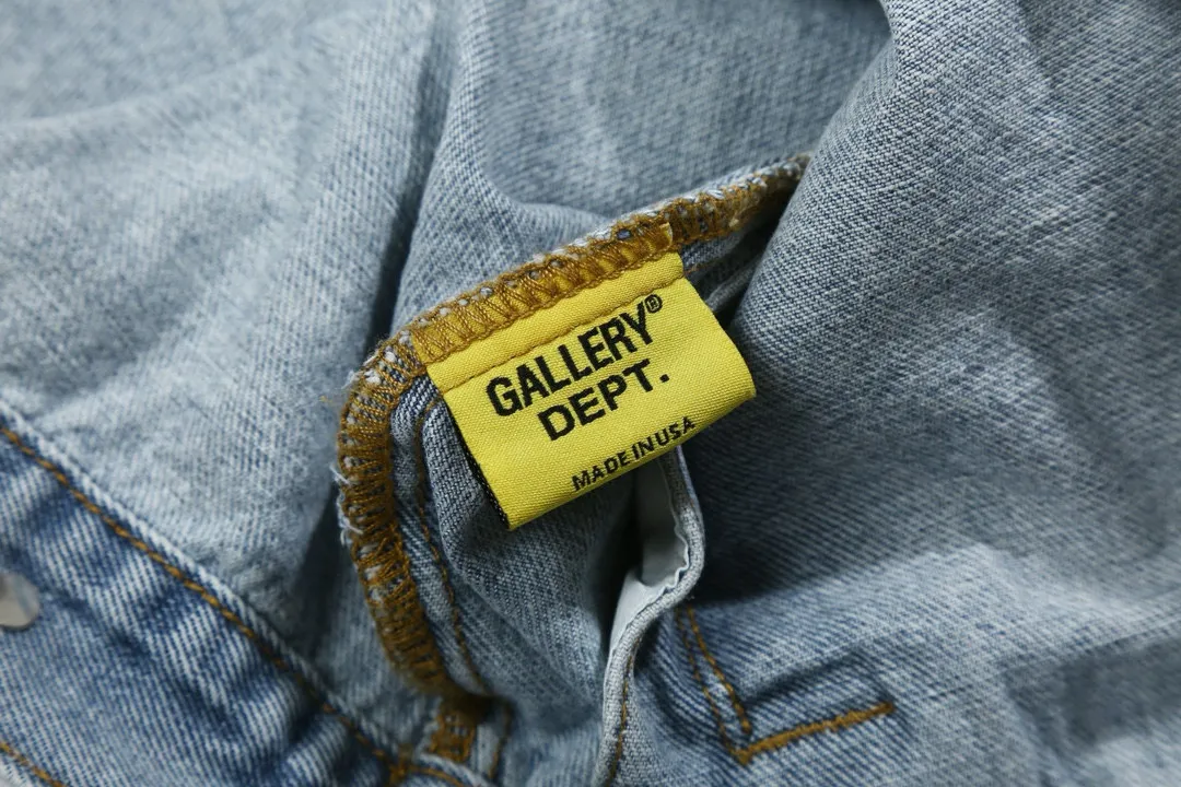 GA 101 GALLERY DEPT. 22fw Vintage Andy Denim Jacket Blacklogo Same Style Sizes：S-XL