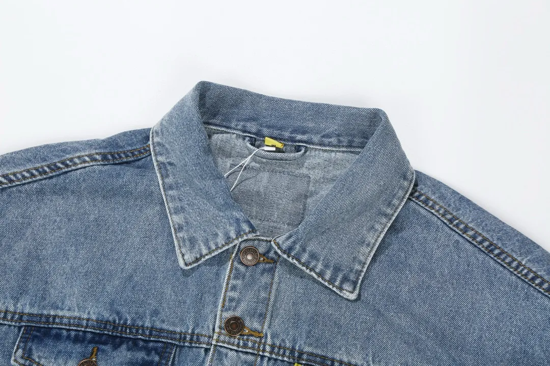 GA 101 GALLERY DEPT. 22fw Vintage Andy Denim Jacket Blacklogo Same Style Sizes：S-XL