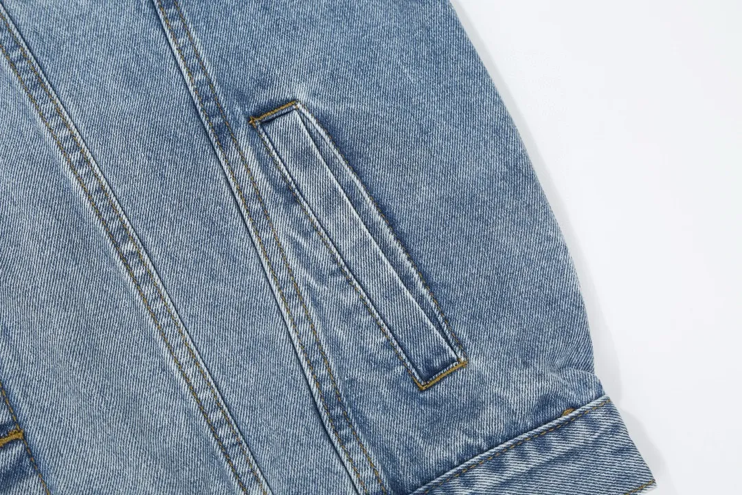 GA 101 GALLERY DEPT. 22fw Vintage Andy Denim Jacket Blacklogo Same Style Sizes：S-XL