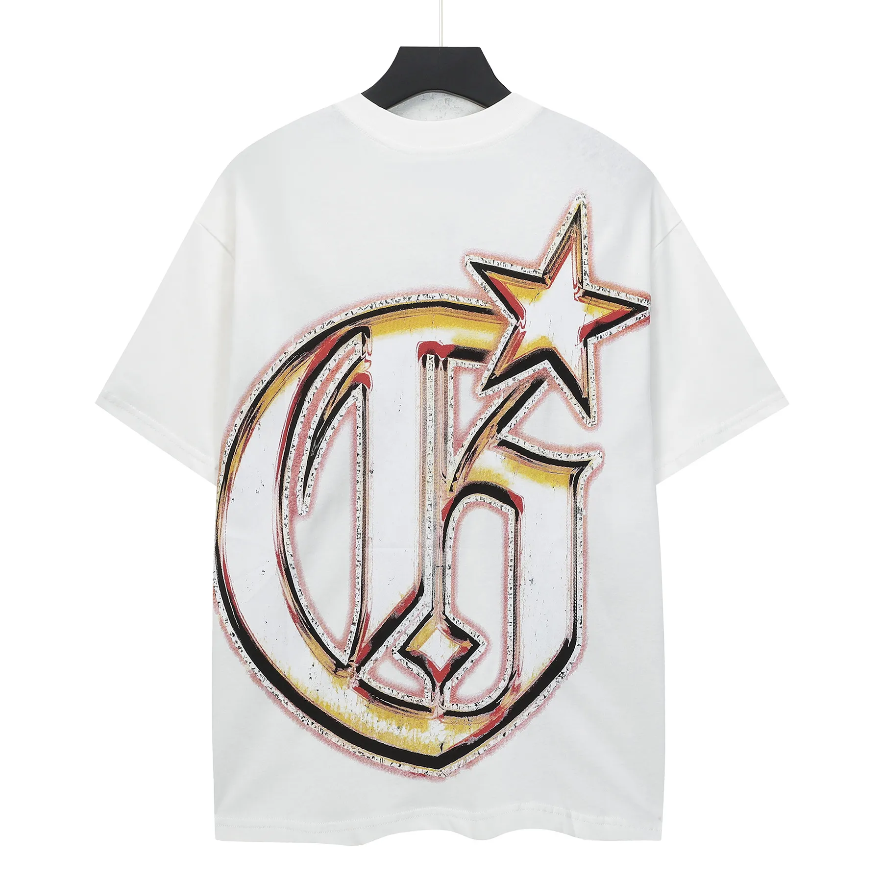 5119#White｜ Godspeed Retro T（ ） （fabric）：32 Sizes（size）：S-M-L-XL （colour）：White
