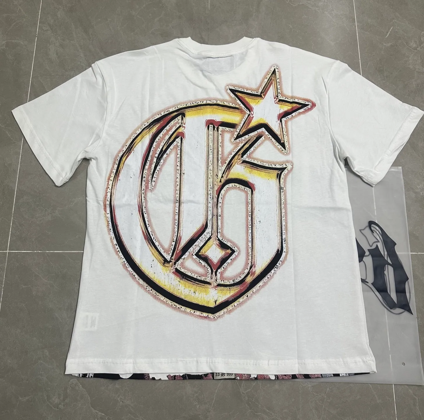 5119#White｜ Godspeed Retro T（ ） （fabric）：32 Sizes（size）：S-M-L-XL （colour）：White