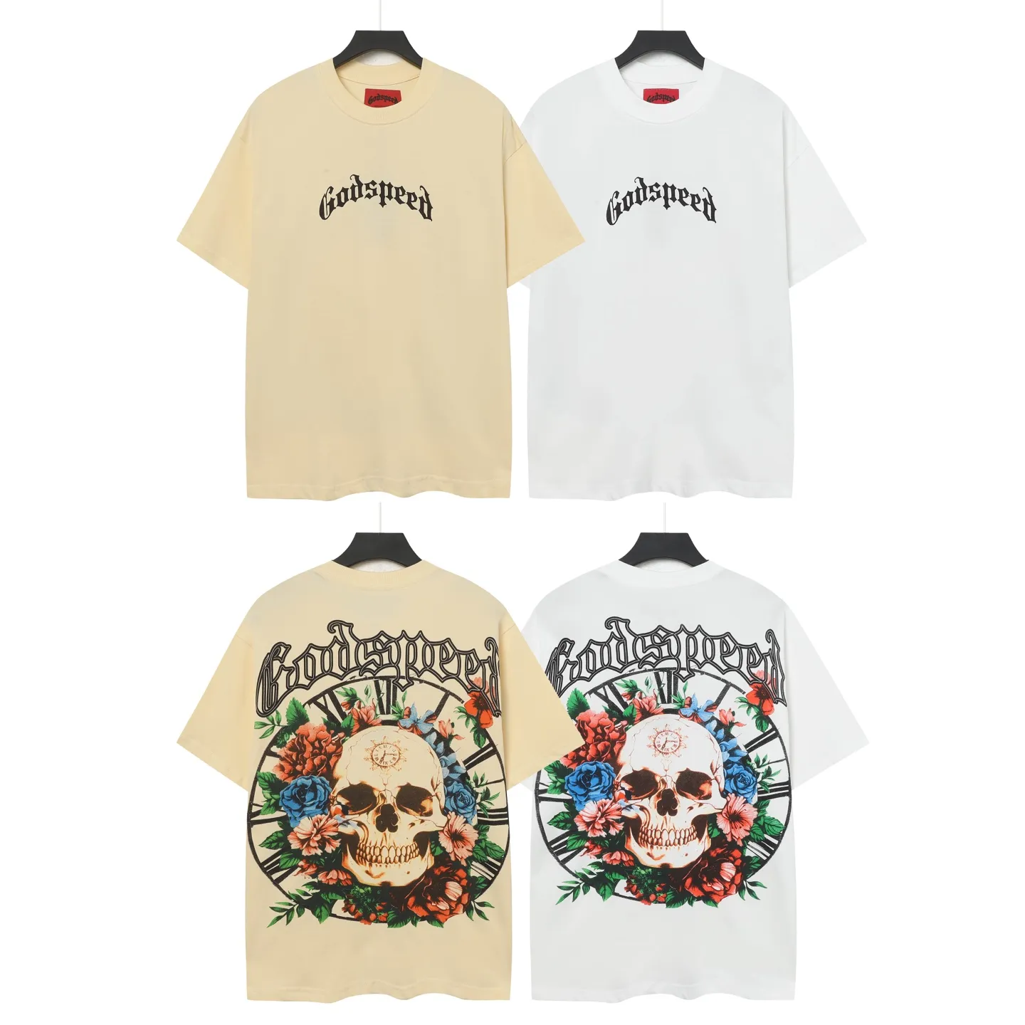 5046#White/ ｜ Godspeed Retro T（ ） （fabric）32 Sizes（size）：S-M-L-XL （colour）： .White