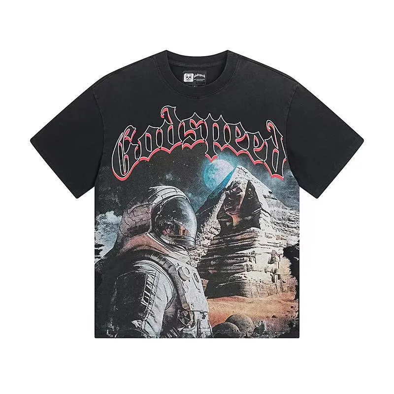 6041# Black｜ Godspeed Retro T（ ） （fabric）：32 Sizes（size）：S-M-L-XL （colour）： Black 👉