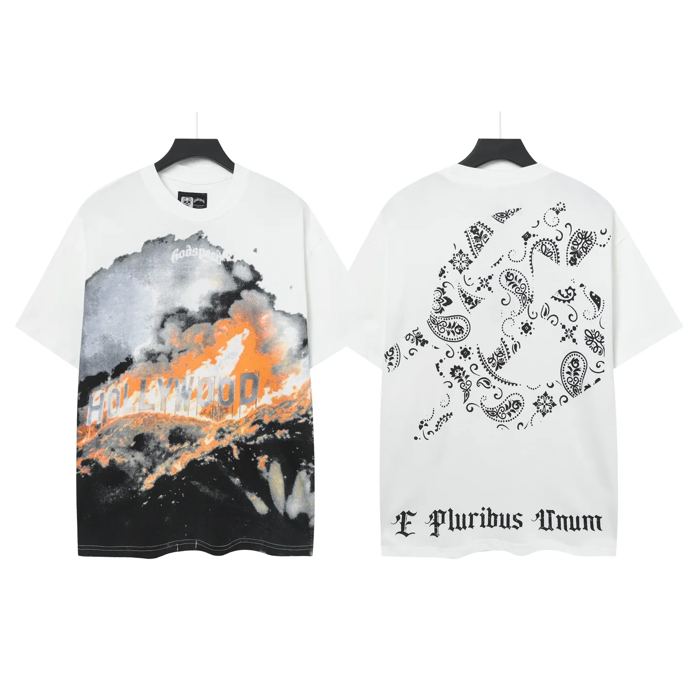 5003#White｜ Godspeed Retro T（ ） （fabric）：32 Sizes（size）：S-M-L-XL （colour）：White 👉