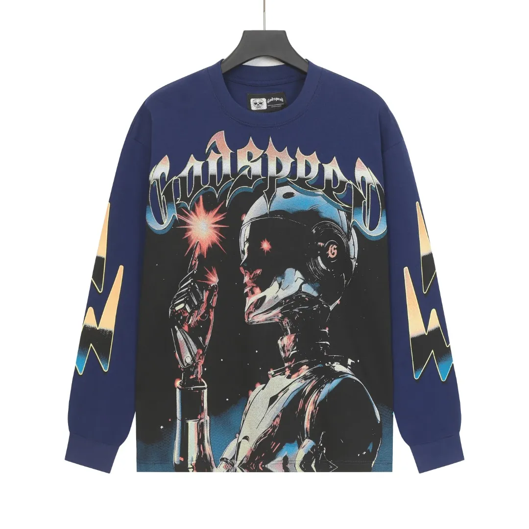 G #Navy Blue I Godspeed Retro T（ ） （fabric）： 26 Sizes（size）：S-M-L-XL （colour）：Navy Blue