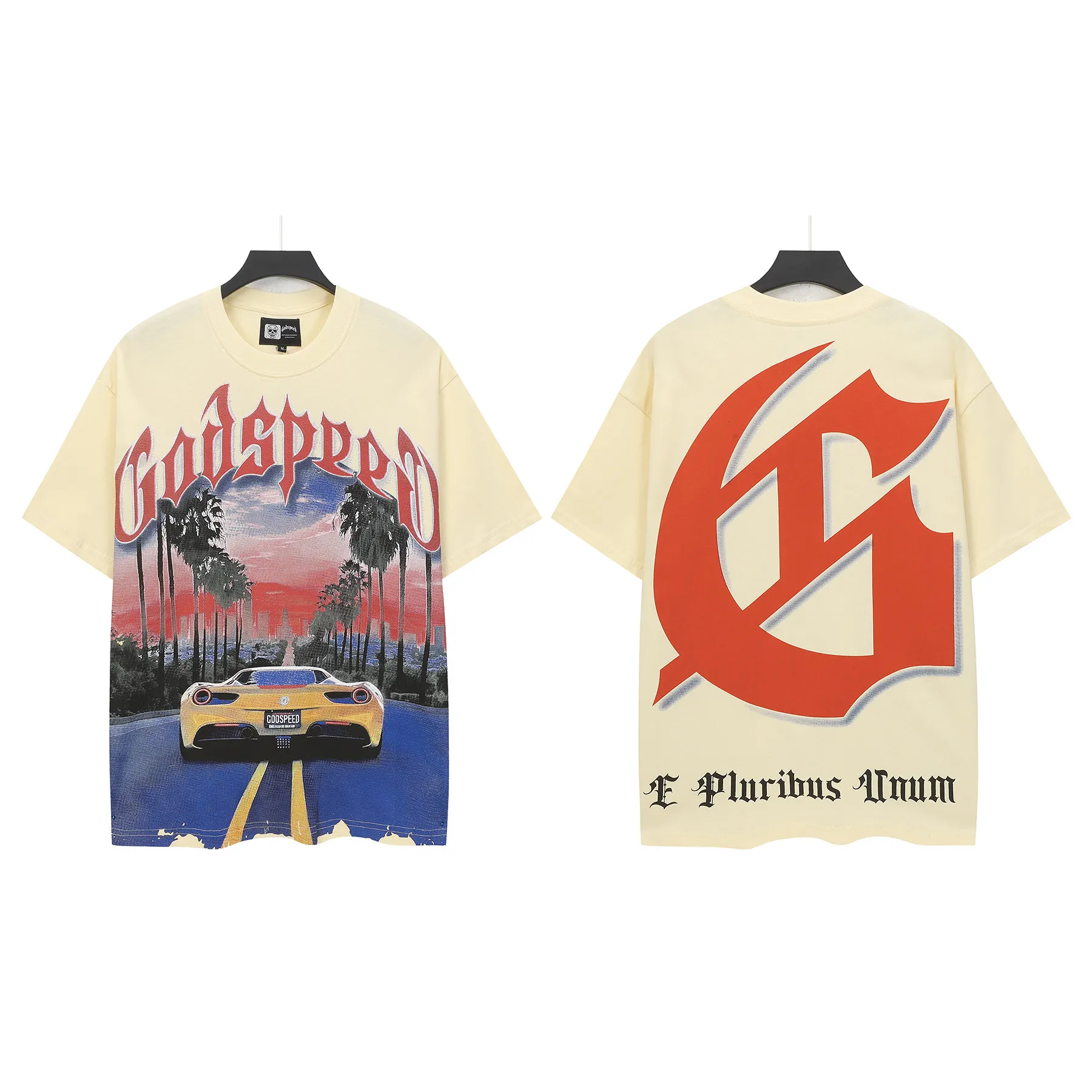 5089# I Godspeed Retro T（ ） （fabric）32 Sizes（size）：S-M-L-XL （colour）：