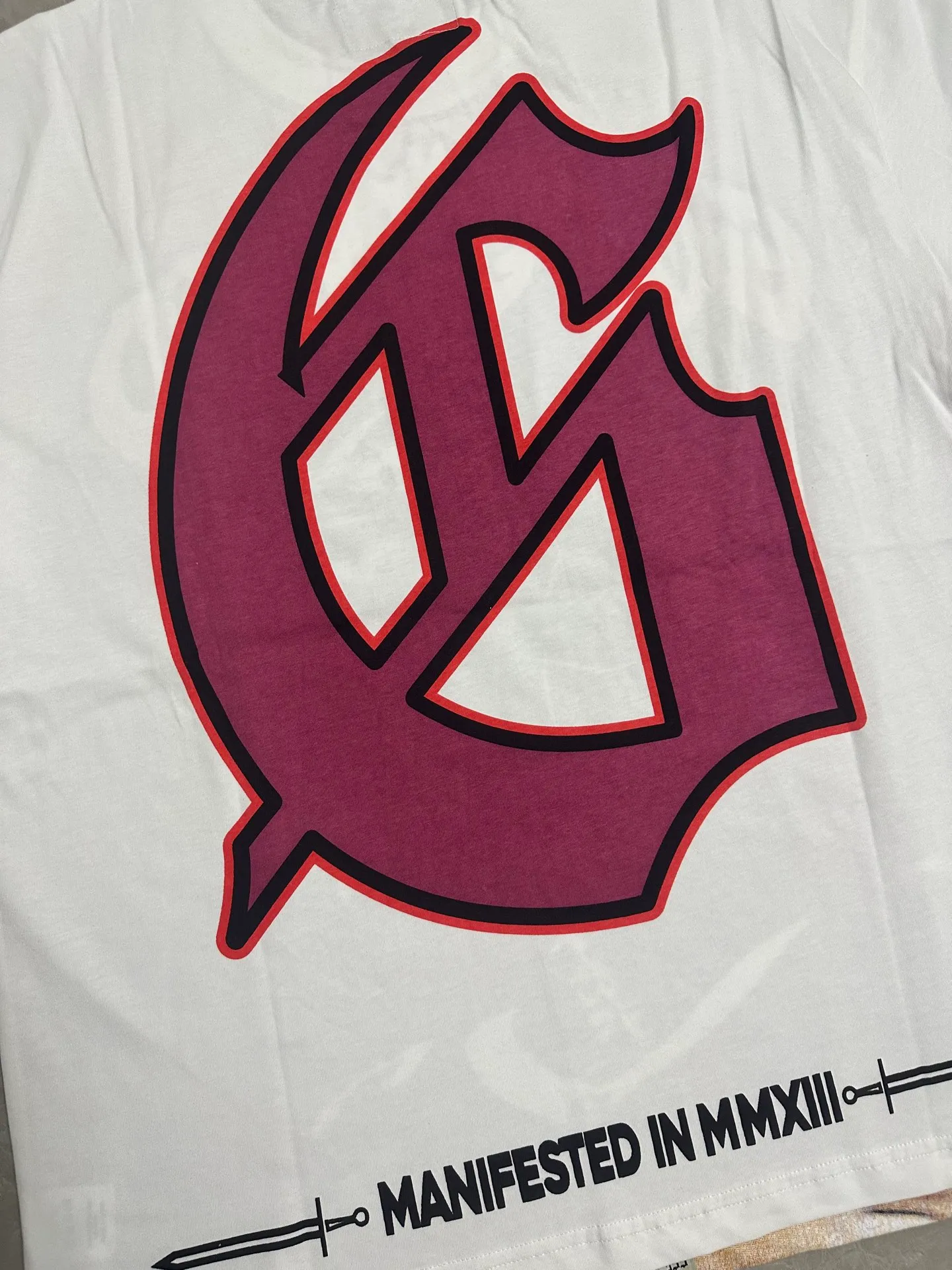 5123#White I Godspeed Retro T（ ） （fabric）：32 Sizes（size）：S-M-L-XL （colour）：White