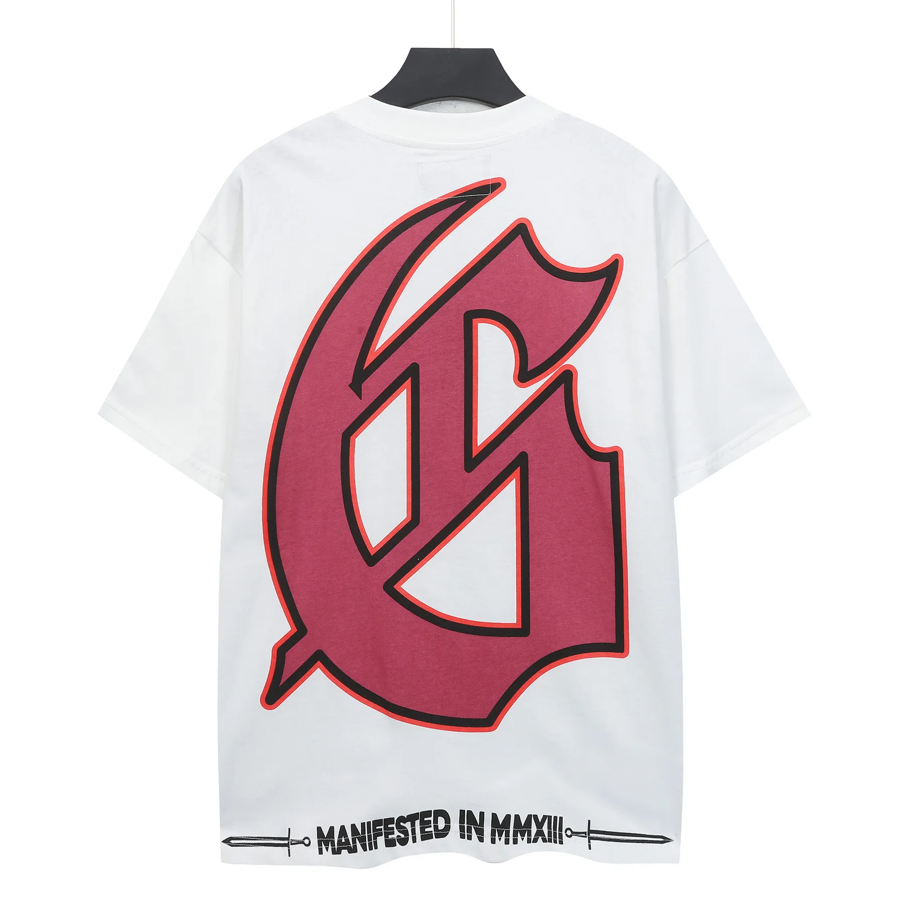 5123#White I Godspeed Retro T（ ） （fabric）：32 Sizes（size）：S-M-L-XL （colour）：White