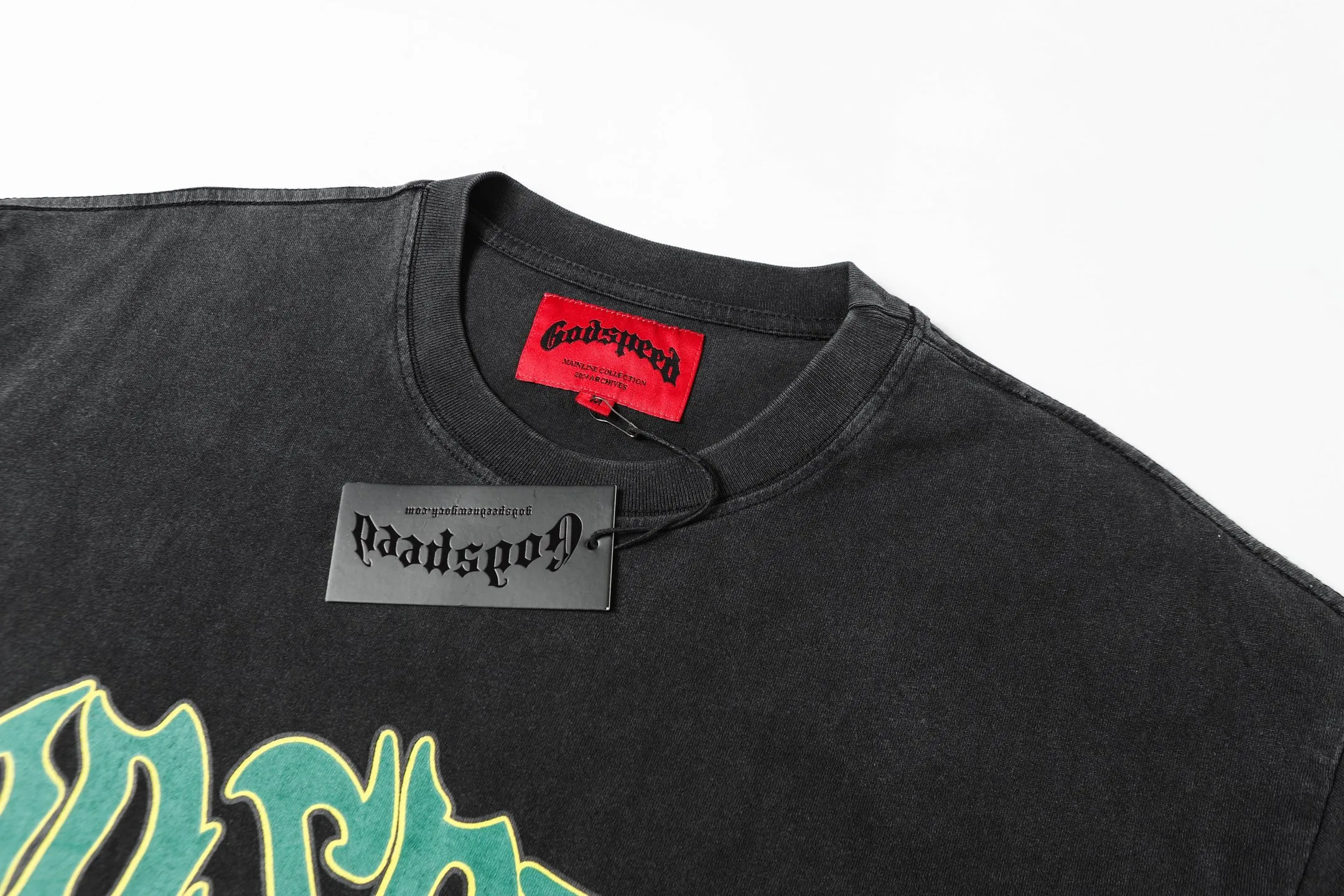 6047# Black｜ Godspeed Retro T（ ） （fabric）：32 Sizes（size）：S-M-L-XL （colour）： Black 👉