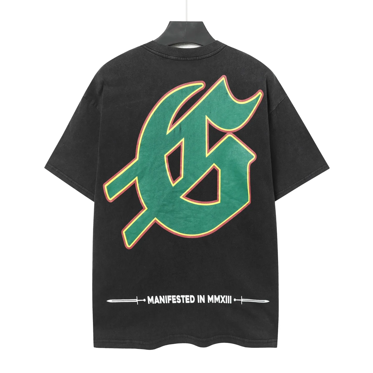 6047# Black｜ Godspeed Retro T（ ） （fabric）：32 Sizes（size）：S-M-L-XL （colour）： Black 👉