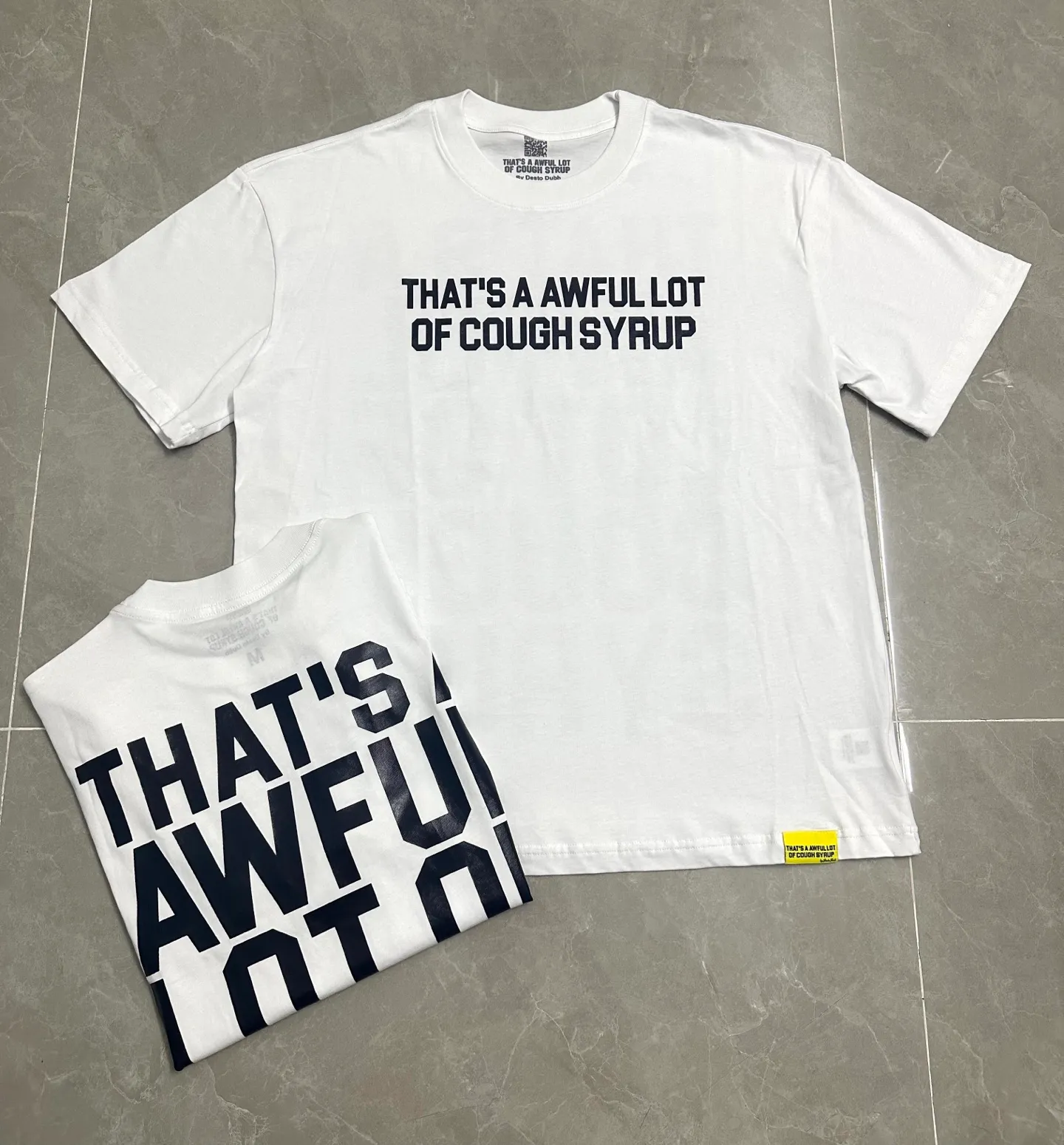 #White、Black、 、Purple I THAT'S A AWFUL LOT OF COUGH SYRUP In Stock T （fabric):32 Sizes（size）：S-M L X L （colour）：White、Black、 、Purple 👉