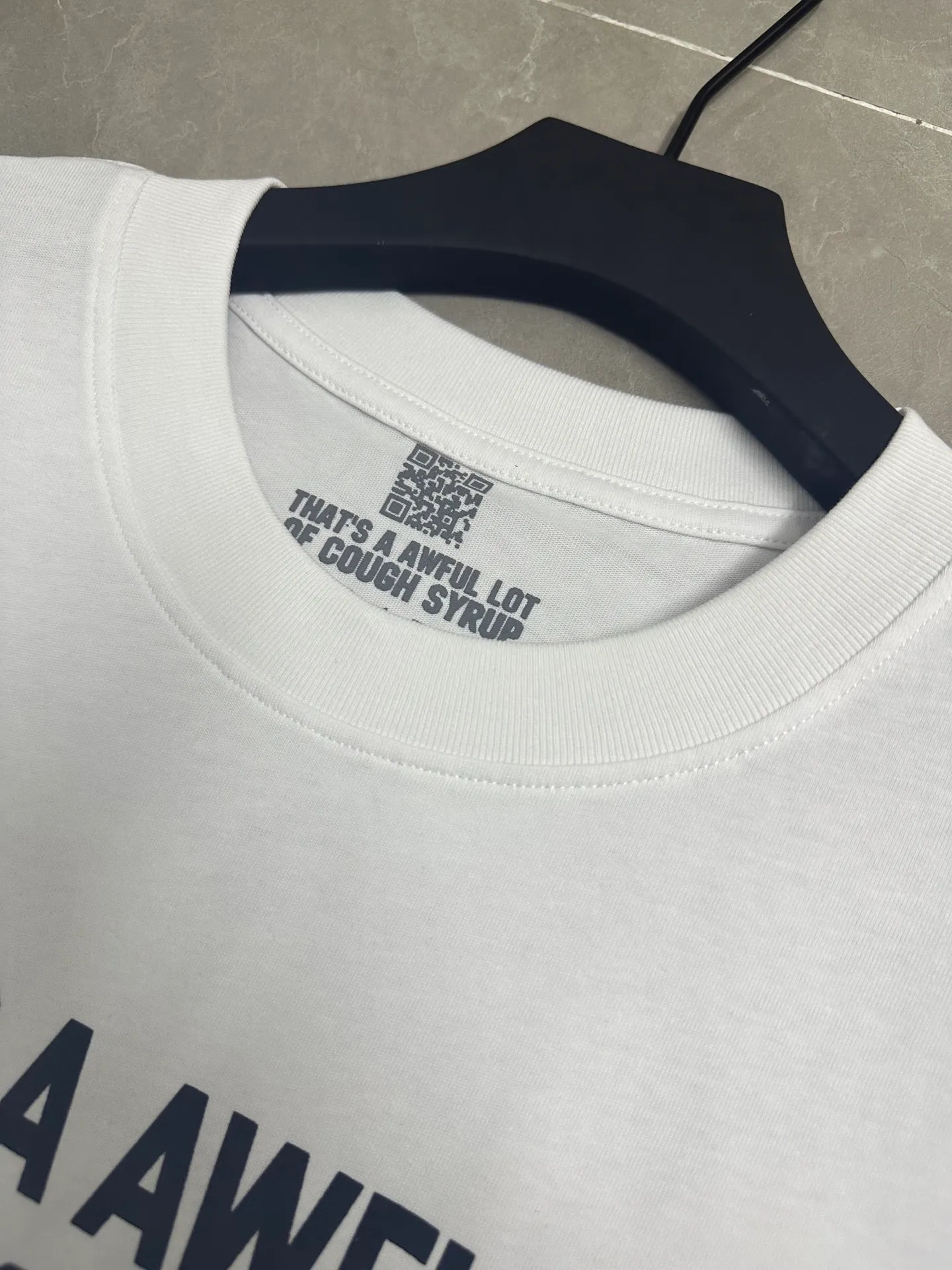 #White、Black、 、Purple I THAT'S A AWFUL LOT OF COUGH SYRUP In Stock T （fabric):32 Sizes（size）：S-M L X L （colour）：White、Black、 、Purple 👉