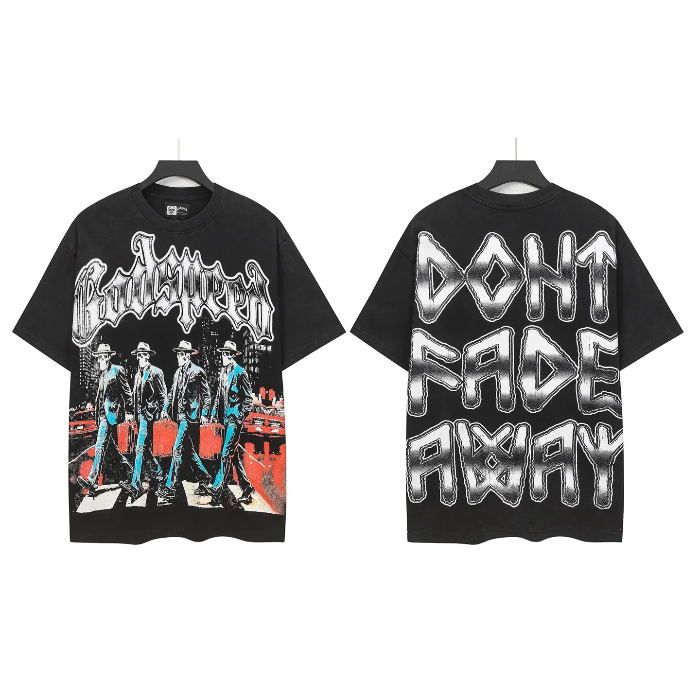 6116# ｜ Godspeed Retro T（ ） （fabric）：32 Sizes（size）：S-M-L-XL （colour）： Black