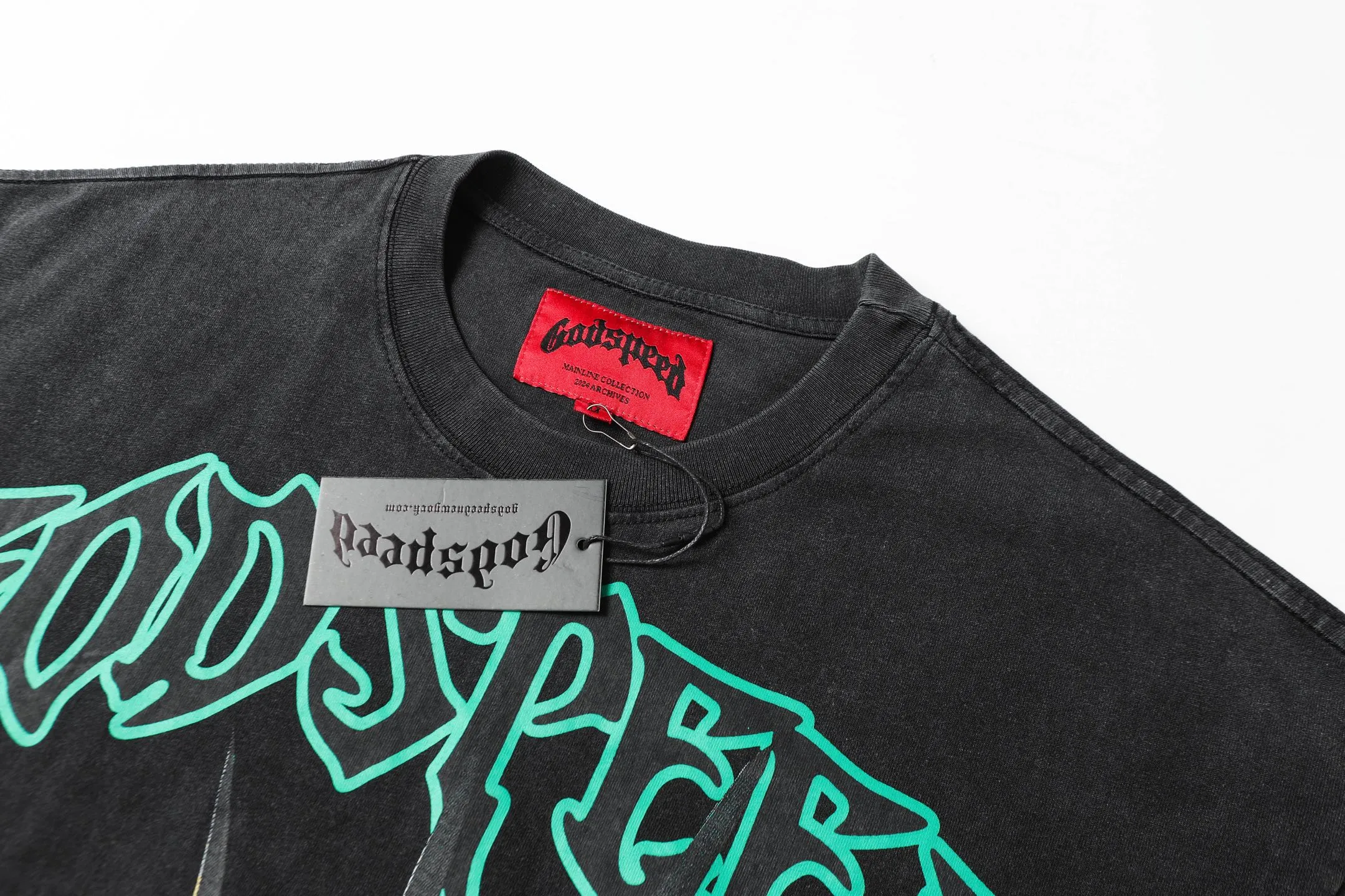 6043# Black｜ Godspeed Retro T（ ） （fabric）：32 Sizes（size）：S-M-L-XL （colour）： Black 👉