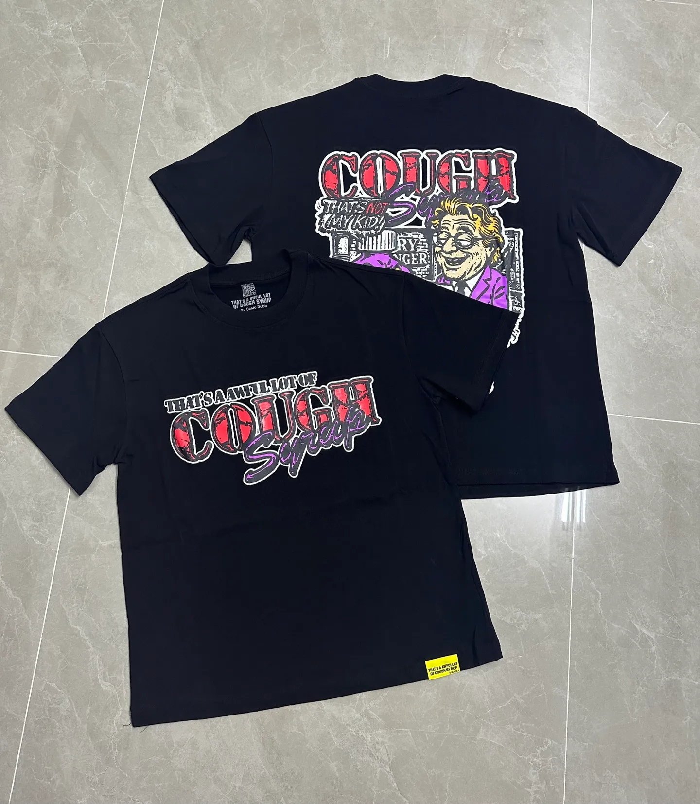 #White/Black I THAT'S A AWFUL LOT OF COUGH SYRUP In Stock T （fabric):32 Sizes（size）：S-M L X L （colour）：White、Black