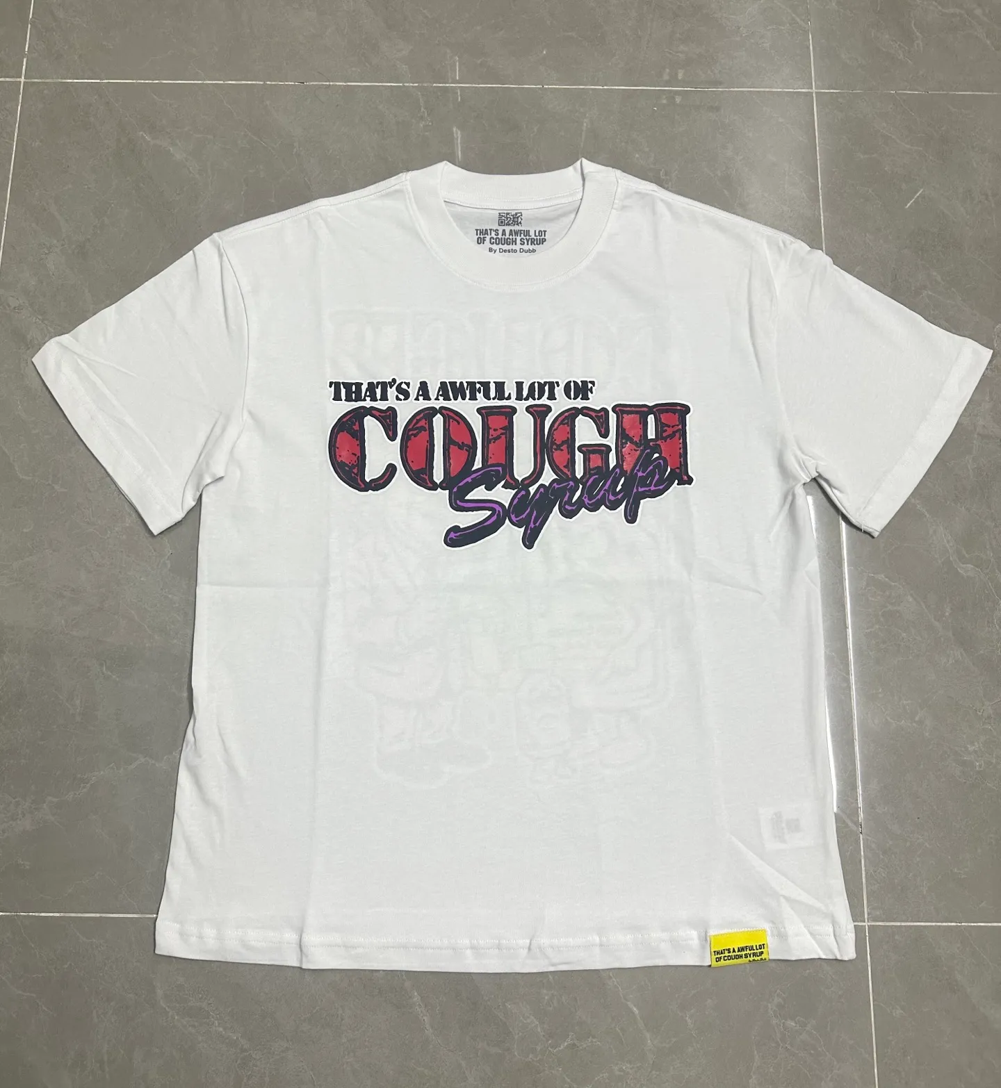 #White/Black I THAT'S A AWFUL LOT OF COUGH SYRUP In Stock T （fabric):32 Sizes（size）：S-M L X L （colour）：White、Black