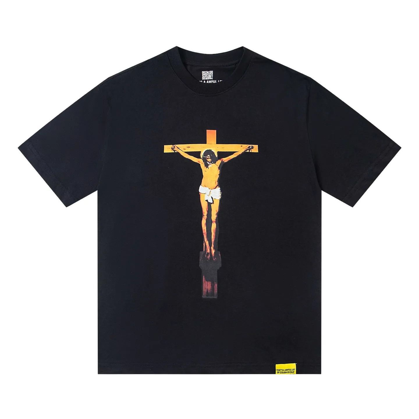 2218## Black （ ）｜ THAT'S A AWFUL LOT OF COUGH SYRUP In Stock T （fabric):32 Sizes（size）：S-M L X L （colour）： Black