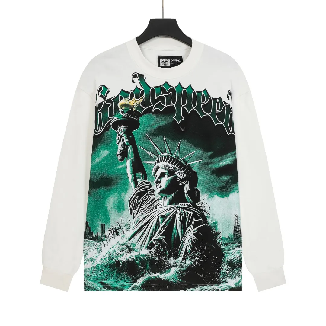 G # White I Godspeed Retro T（ ） （fabric）： 26 Sizes（size）：S-M-L-XL （colour）： White