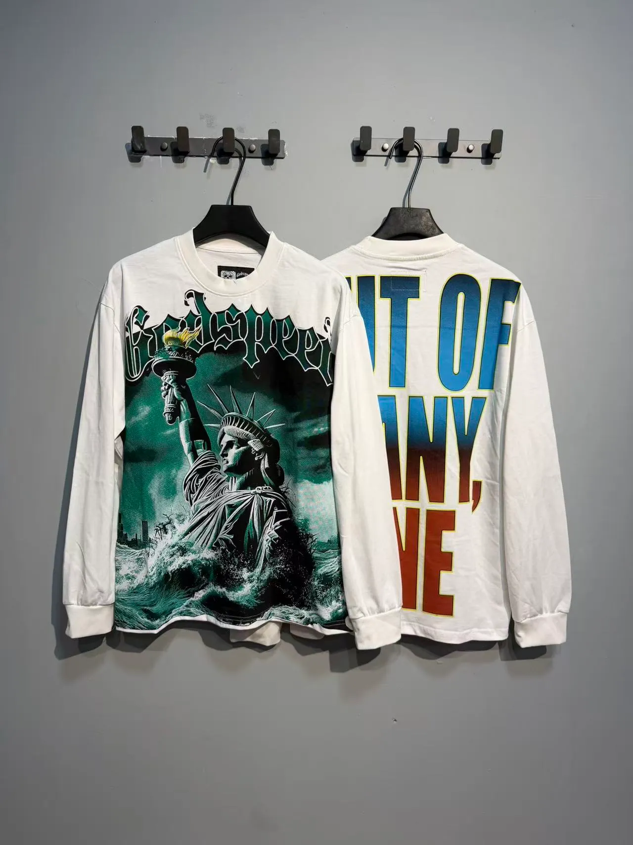 G # White I Godspeed Retro T（ ） （fabric）： 26 Sizes（size）：S-M-L-XL （colour）： White