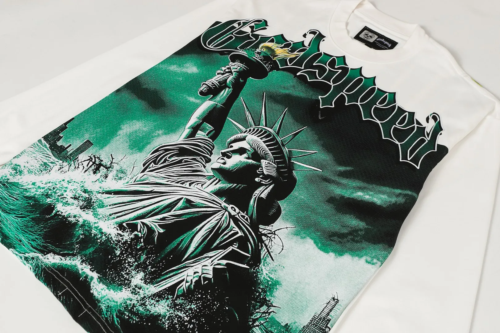 G # White I Godspeed Retro T（ ） （fabric）： 26 Sizes（size）：S-M-L-XL （colour）： White